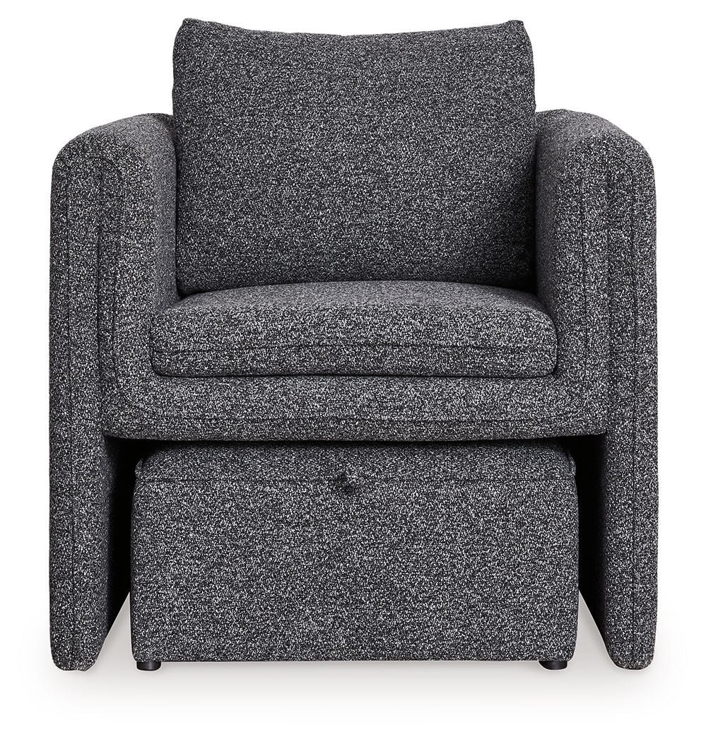 Vreni - Fauteuil d'appoint - Anthracite / Noir