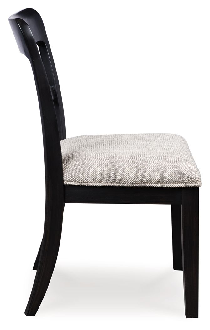Greddinton - Chaise de salle à manger rembourrée (lot de 2)