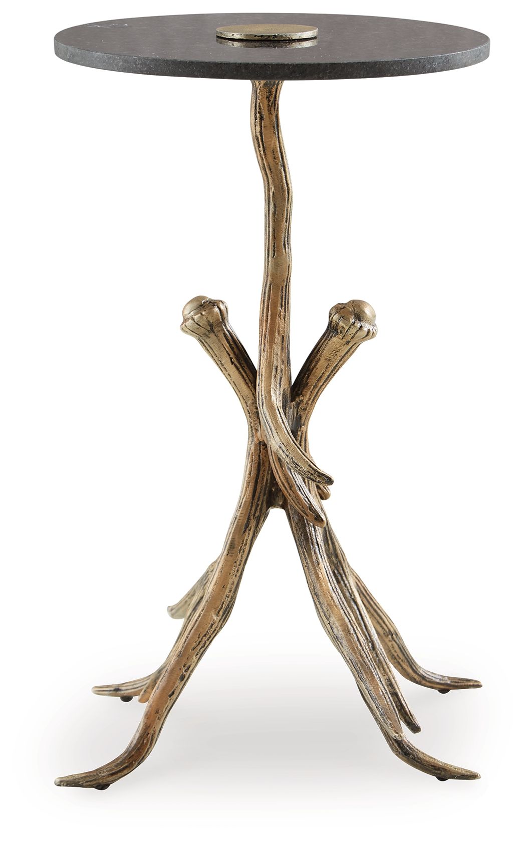 Lemkins - Table d'appoint - Finition noire / or antique