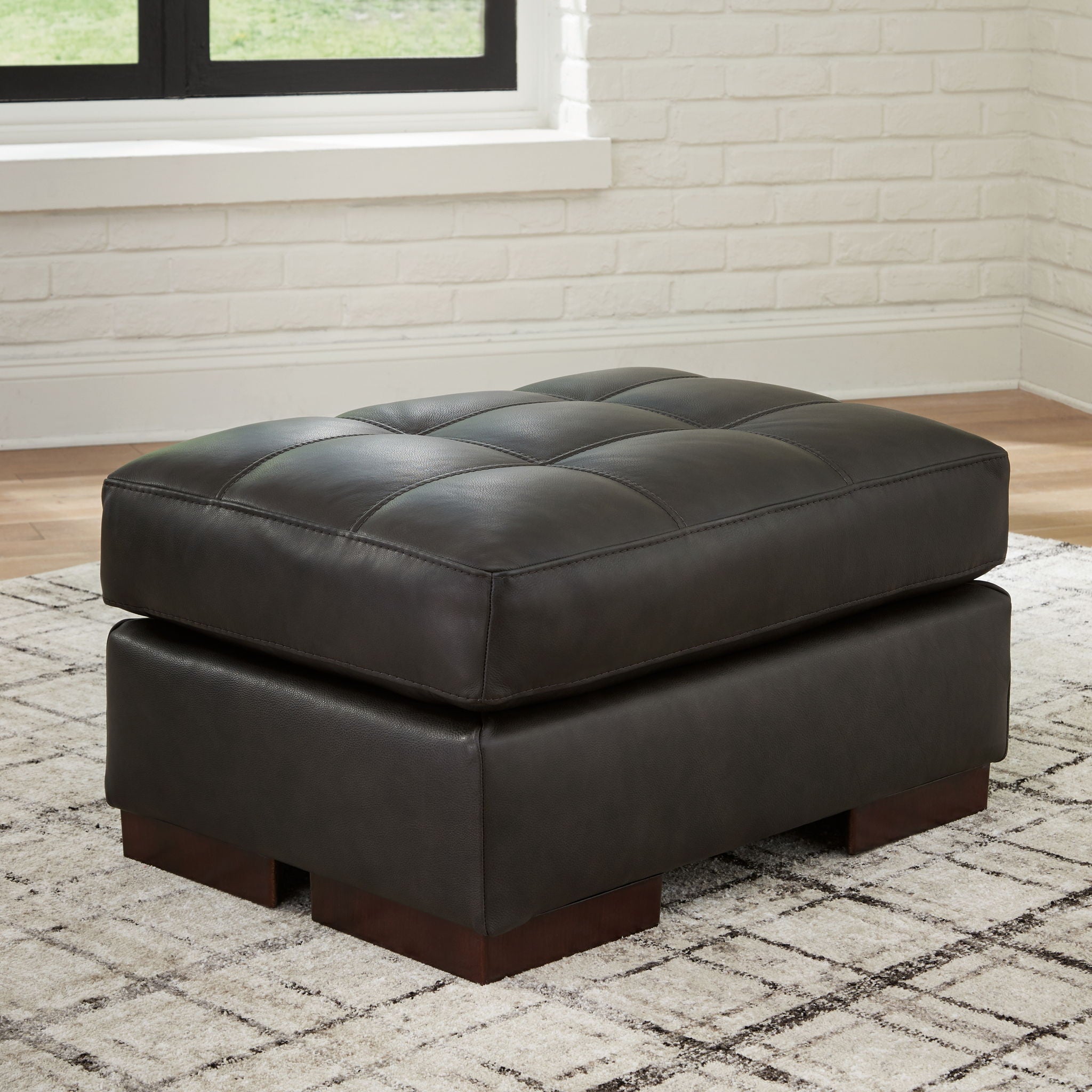 Luigi - Ottoman - Cuir et Simili - Thunder