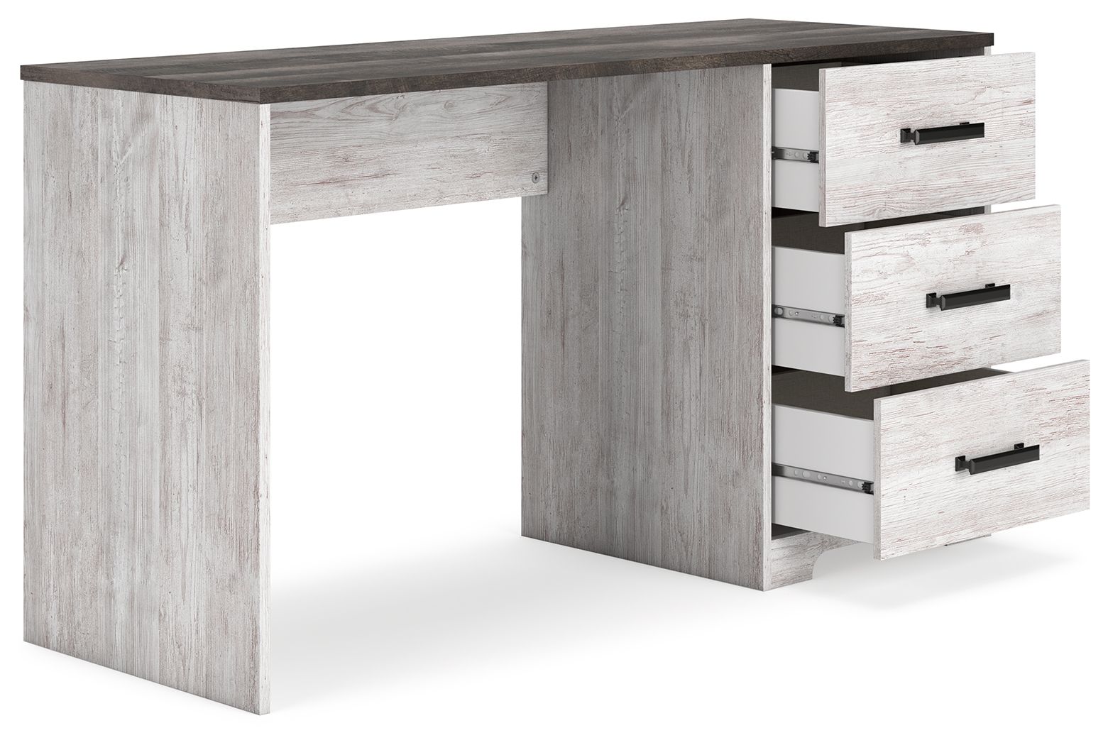 Shawburn - Bureau à domicile - Blanc / Gris anthracite foncé