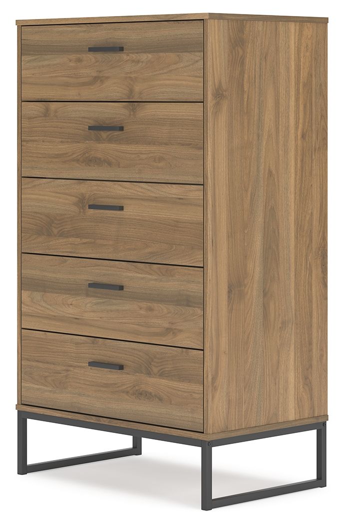 Deanlow - Commode cinq tiroirs - Miel