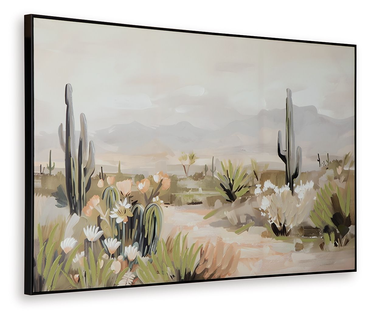 Sidworth - Art mural - Vert / Beige / Gris