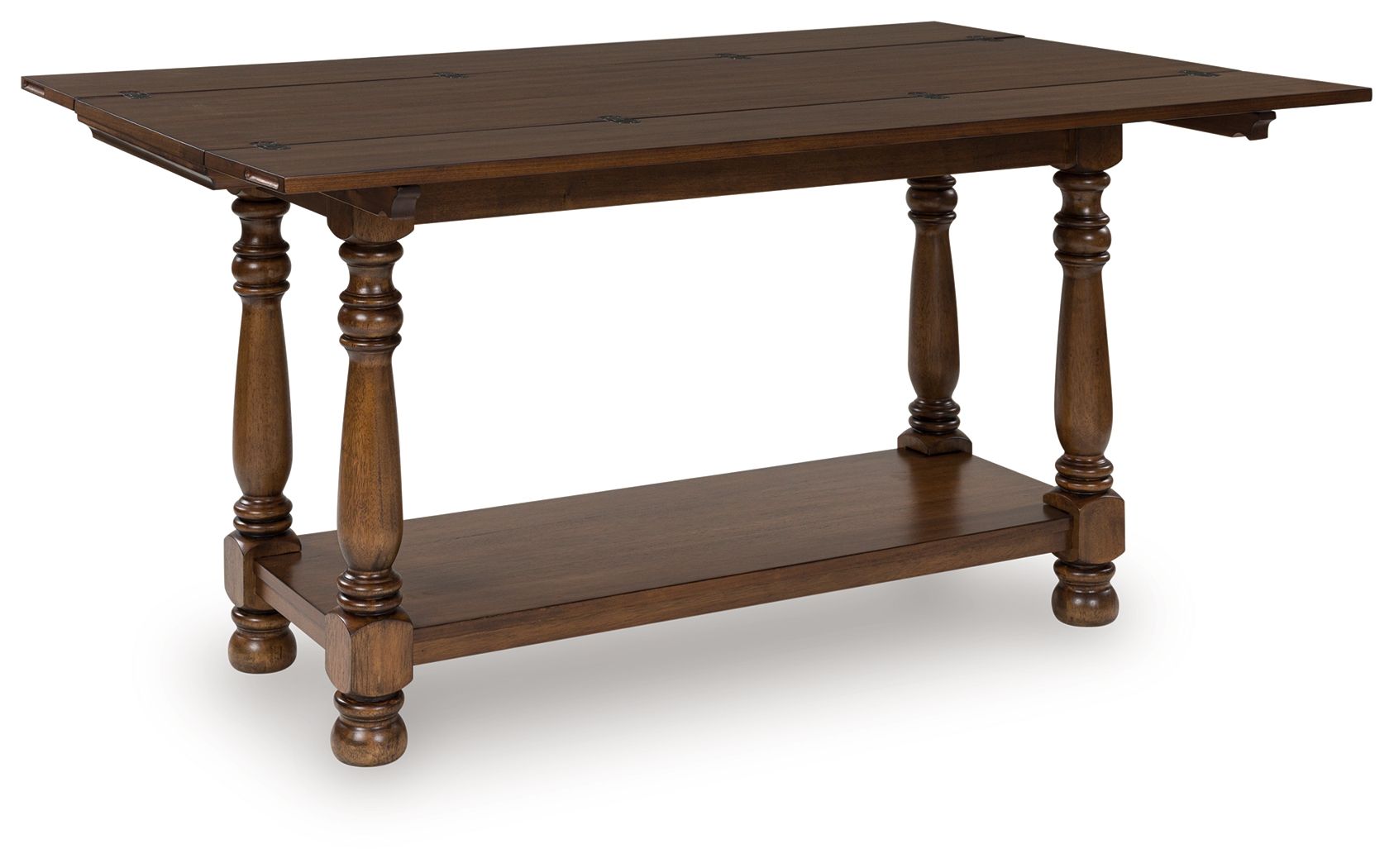 Sturlayne - Table d'appoint avec plateau relevable - Marron