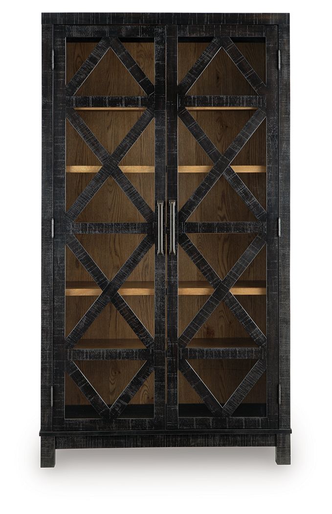 Christop - Meuble d'appoint - Noir / Marron