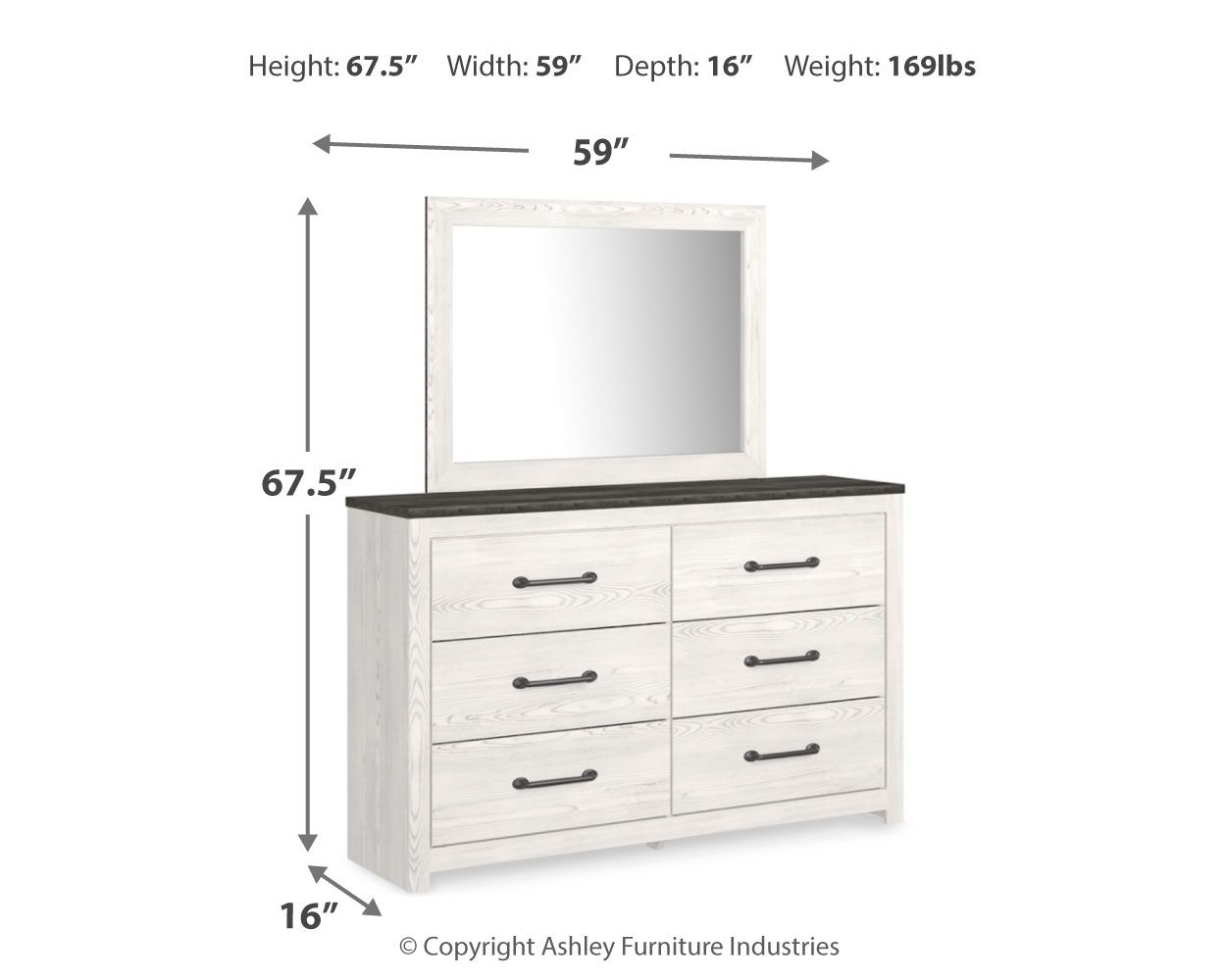 Gerridan - Commode, Miroir