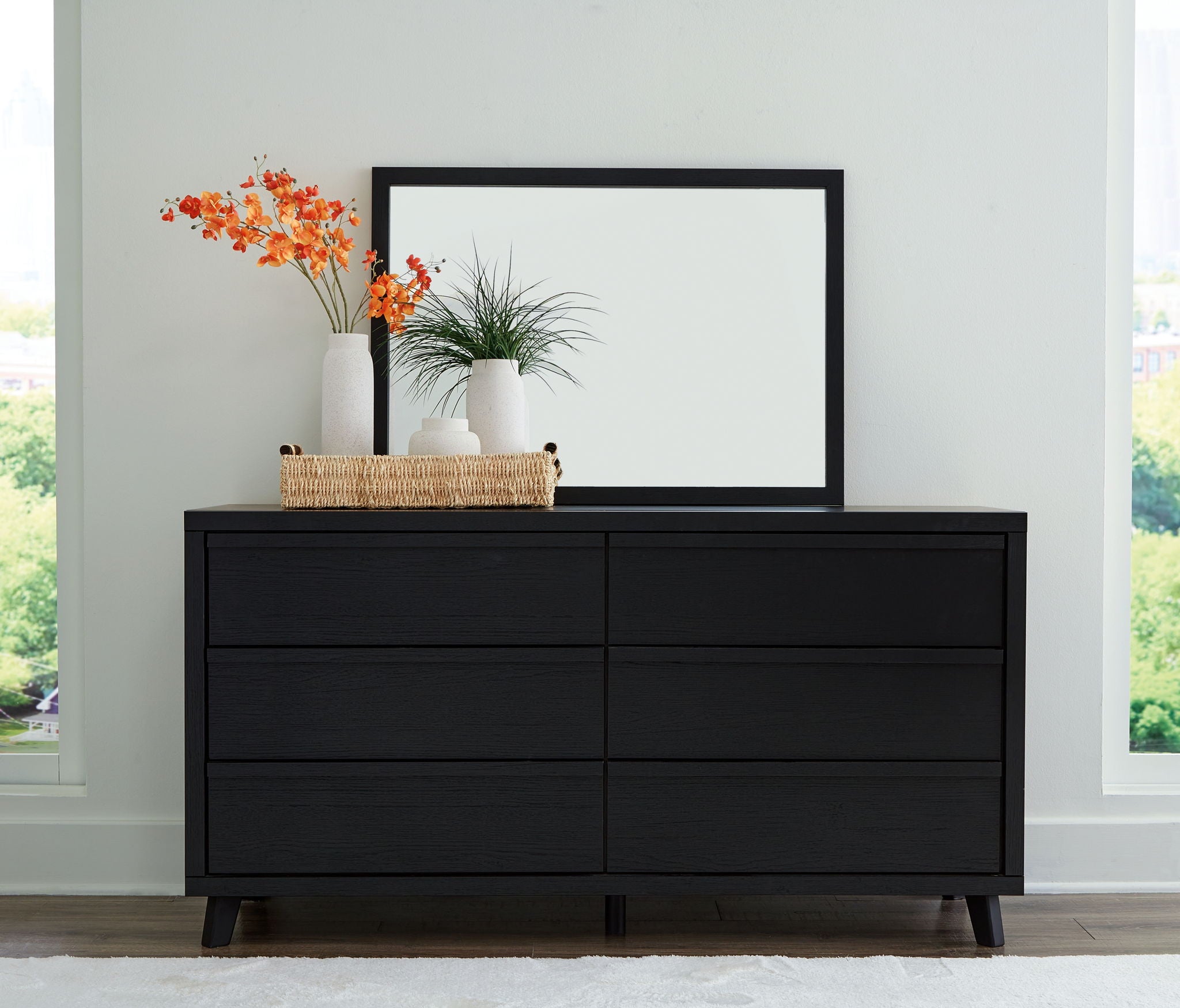 Danziar - Commode et miroir - Noir