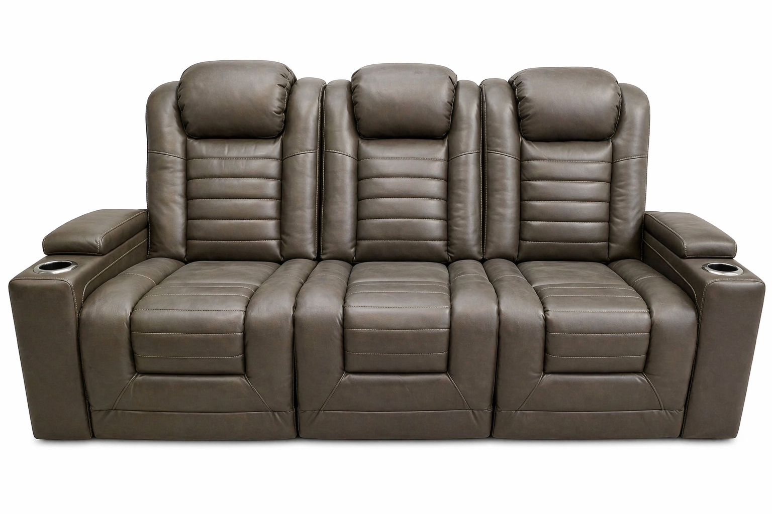 Apricot Power Reclining Console Sofa