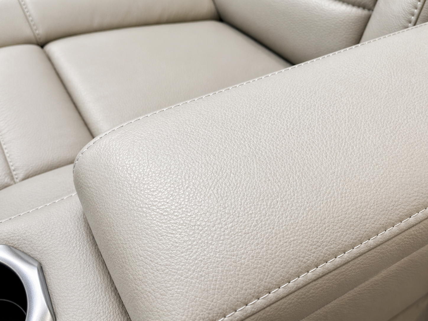 Apricot Power Reclining Console Sofa