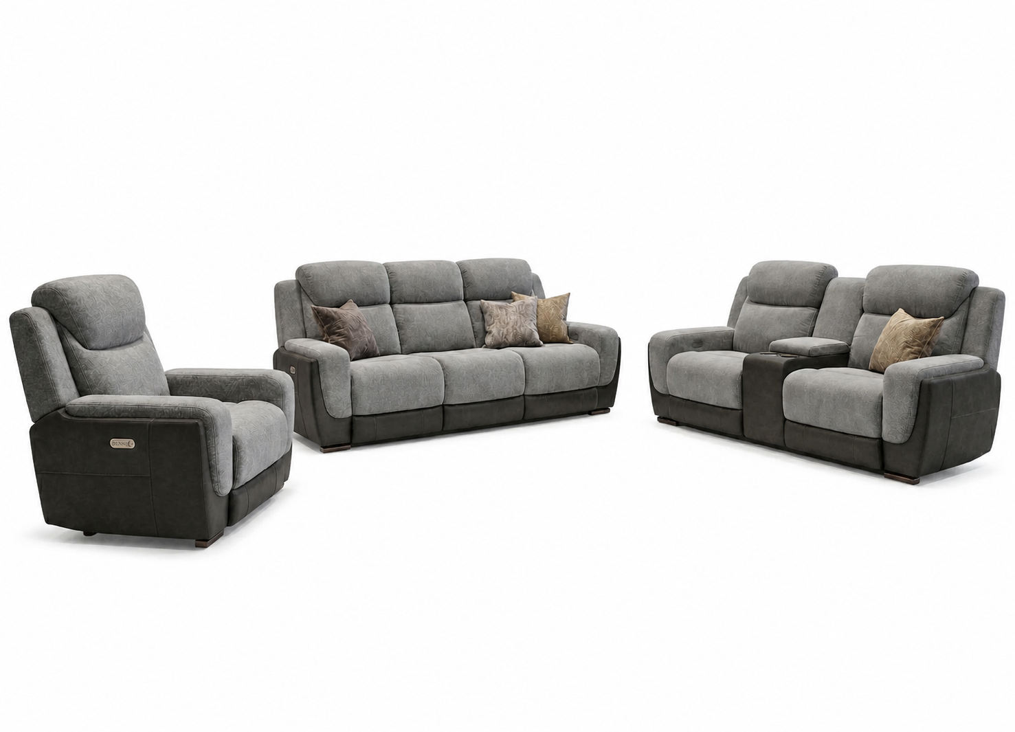 Jenner Afton Grey Power Reclining