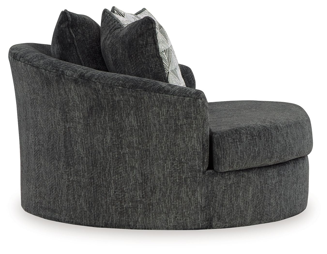 Fauteuil d'appoint pivotant surdimensionné Biddeford - Shadow