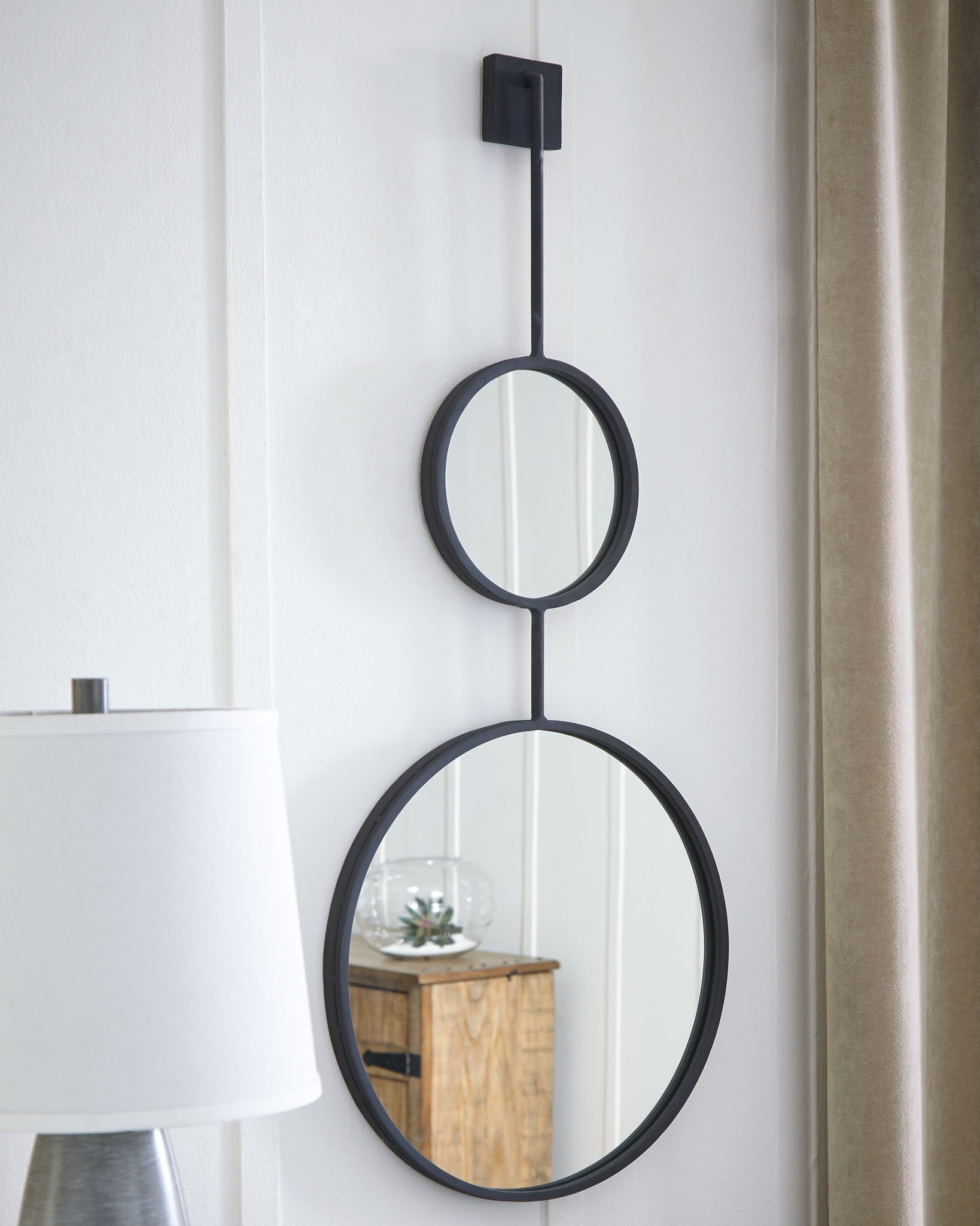 Miroir d'appoint Brewer – Noir
