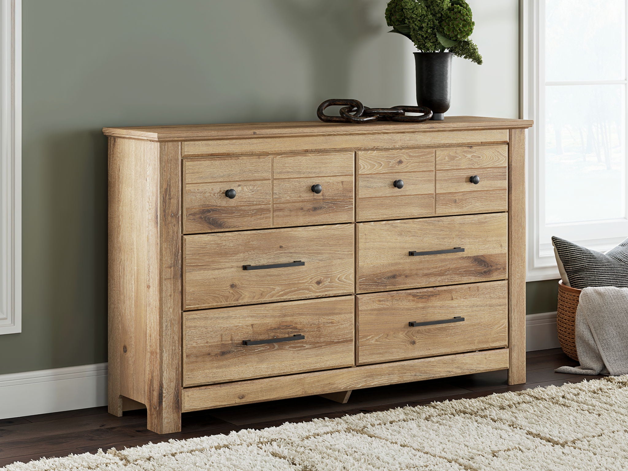 Commode Makidern à six tiroirs