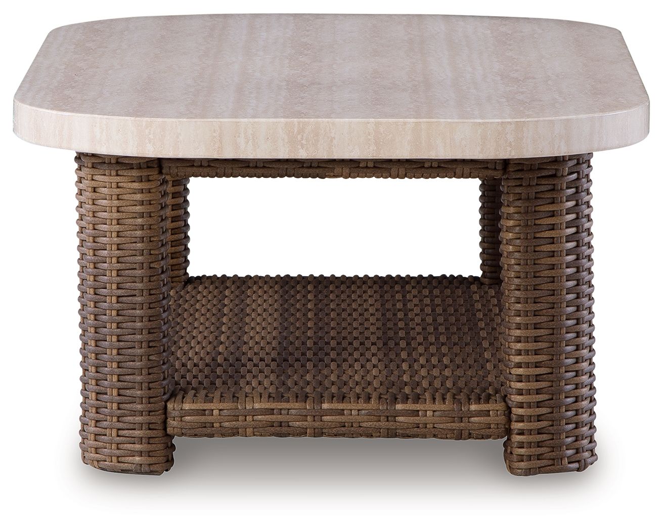 Table basse rectangulaire Dolan Creek – Beige/Marron