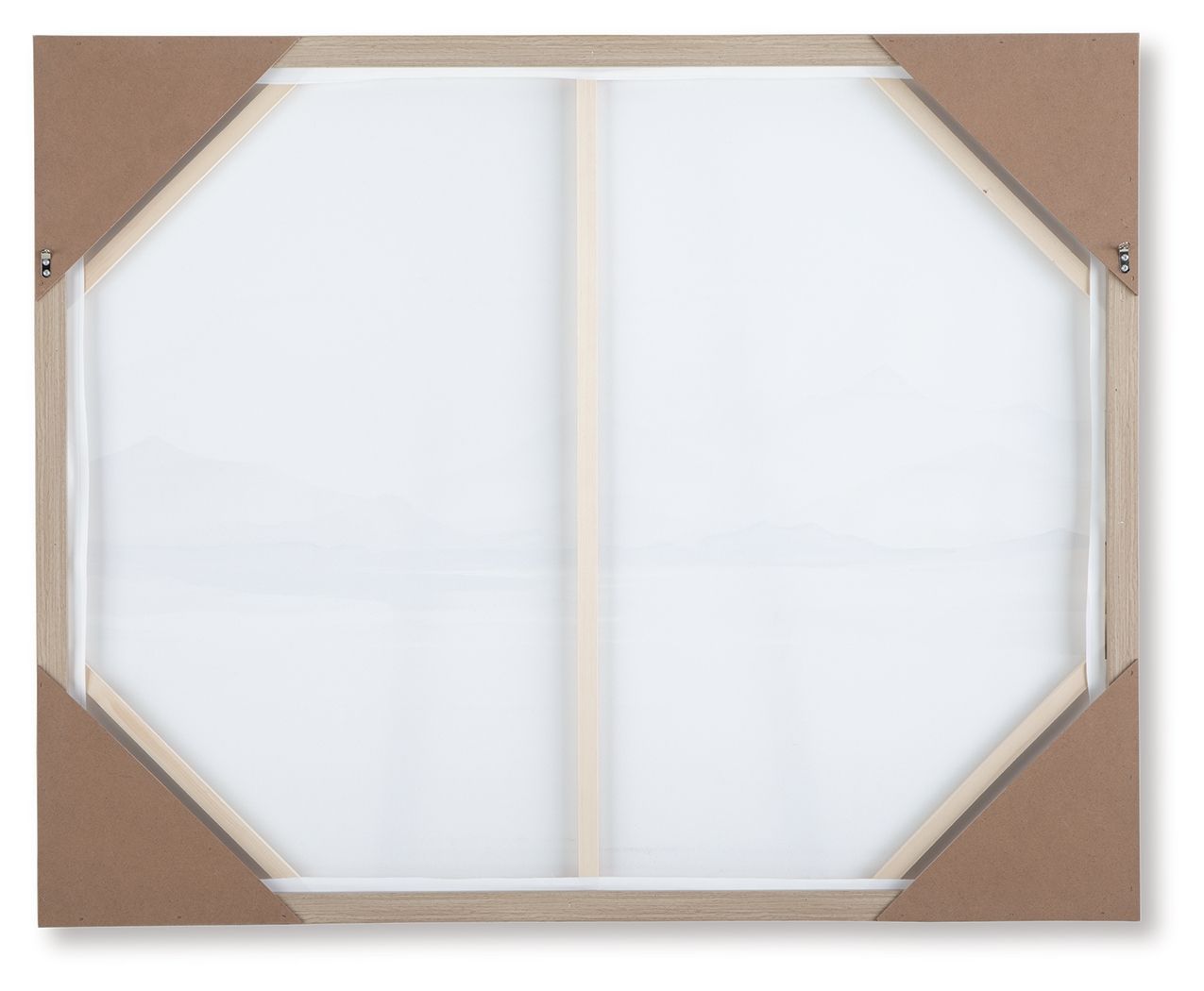 Karalen - Décoration murale - Blanc / Gris / Marron