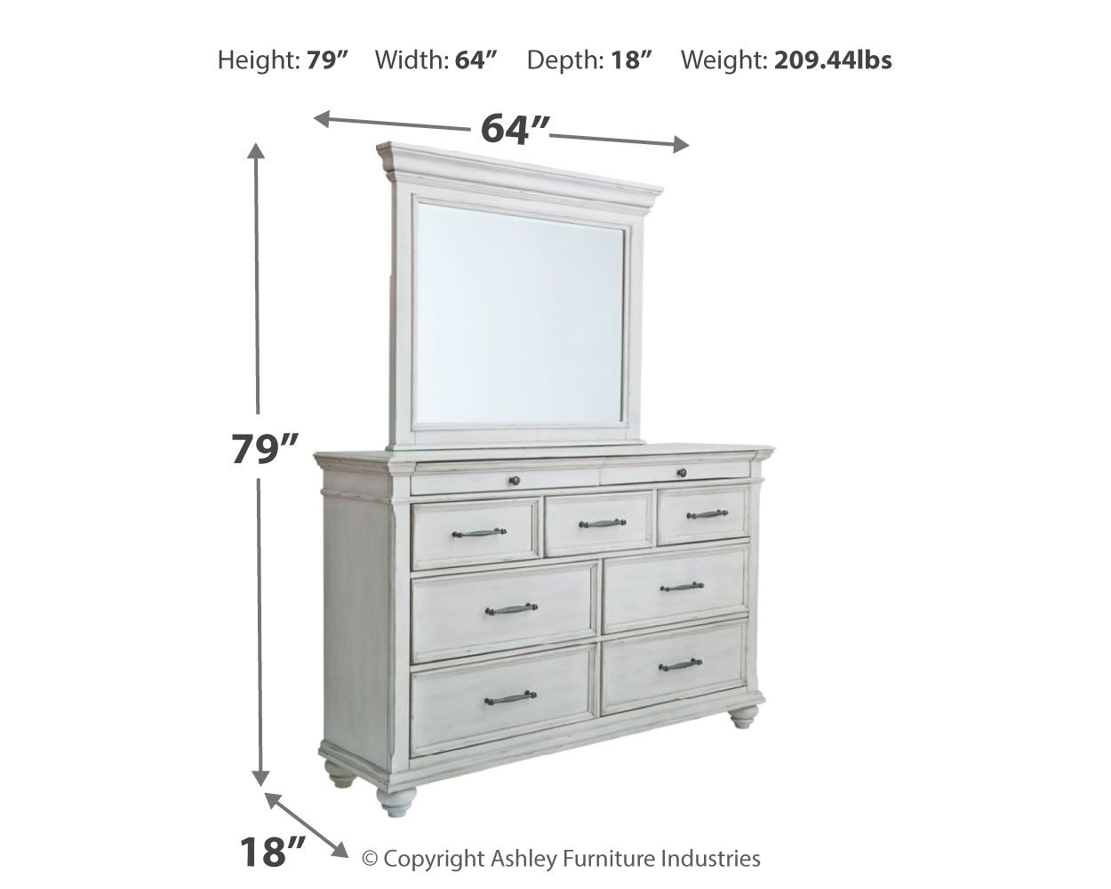 Kanwyn - Commode, Miroir
