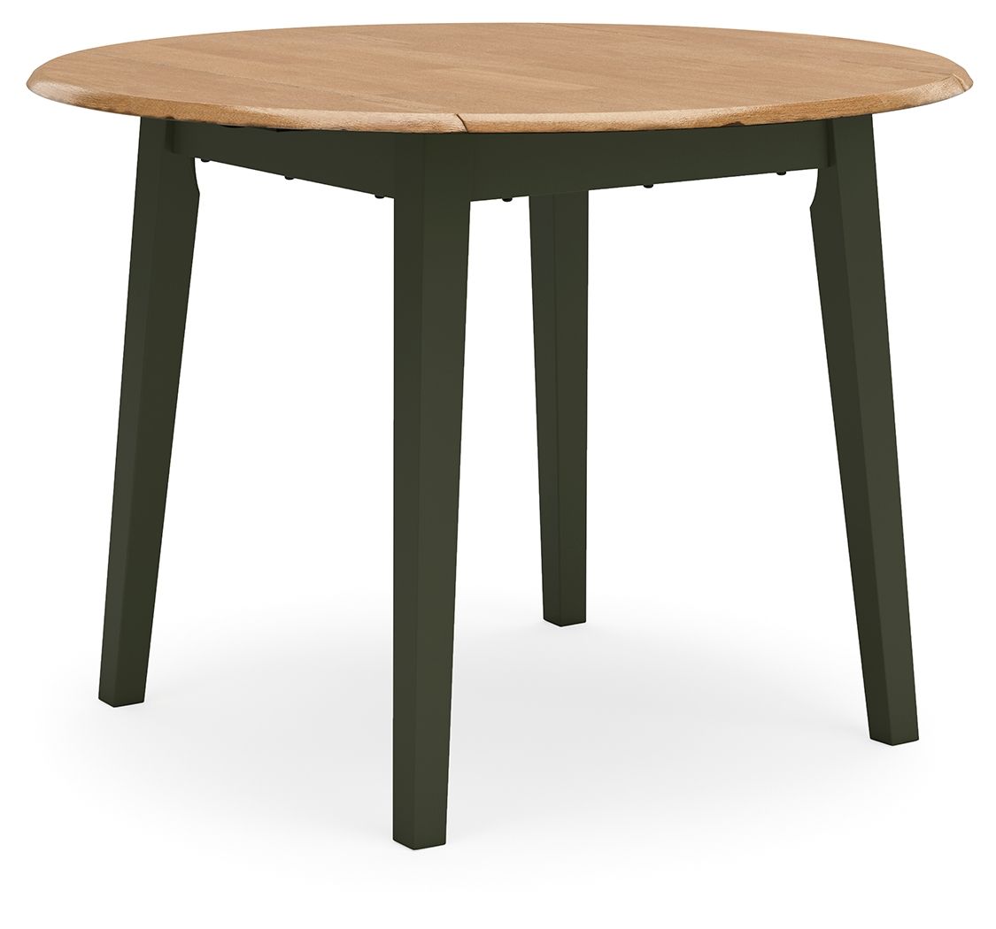 Gesthaven - Ensemble de table de salle à manger ronde à rabats abattants