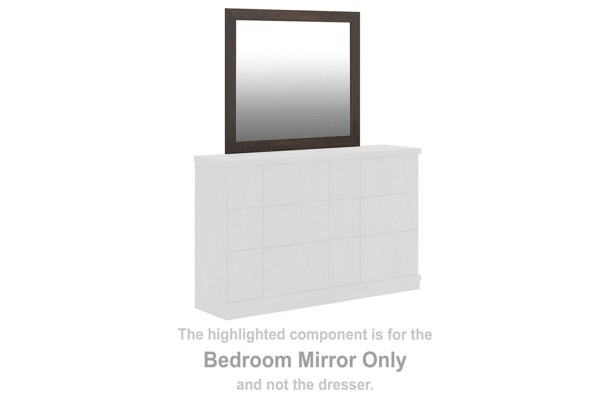 Shaehartin - Miroir de chambre - Brun foncé