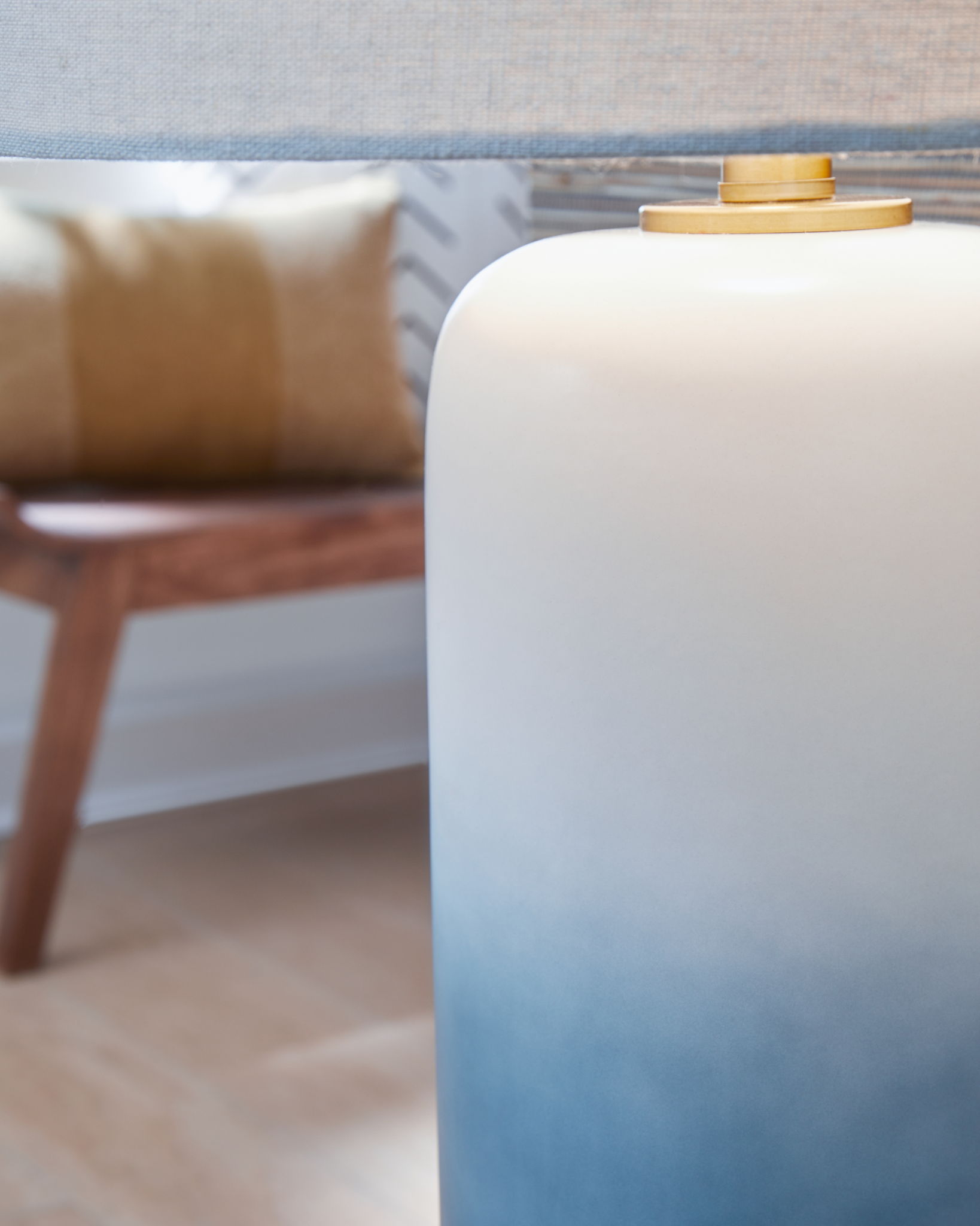 Lemrich - Lampe de table en céramique - Blanc