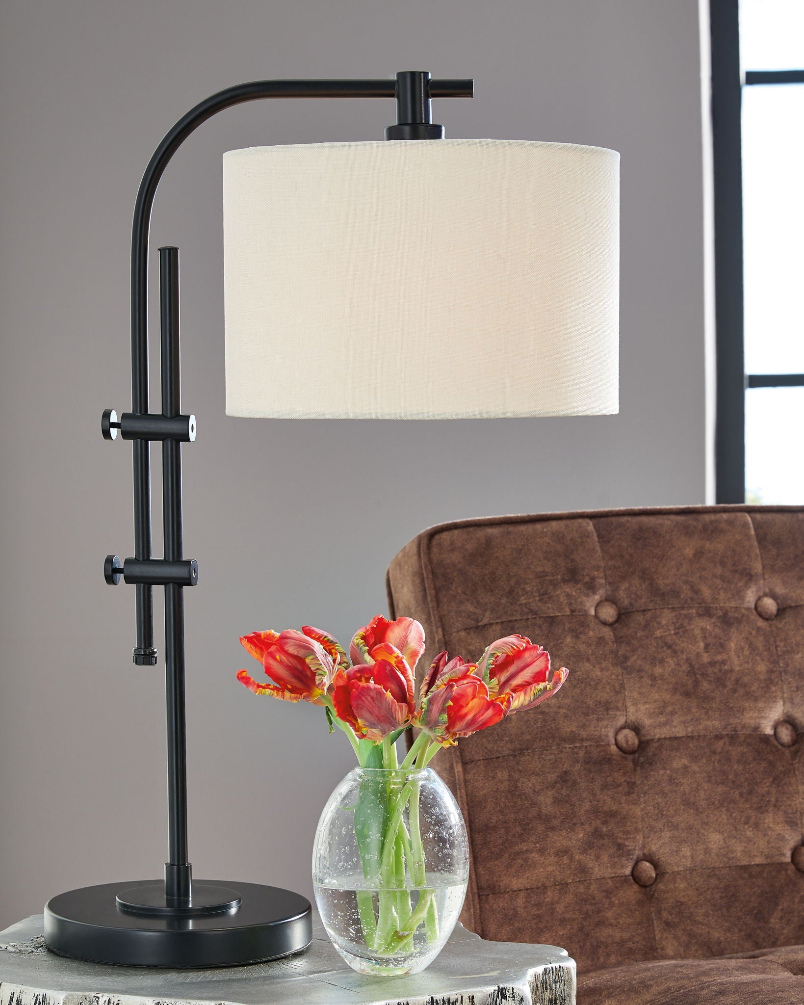 Baronvale - Lampe d'appoint avec touches métalliques
