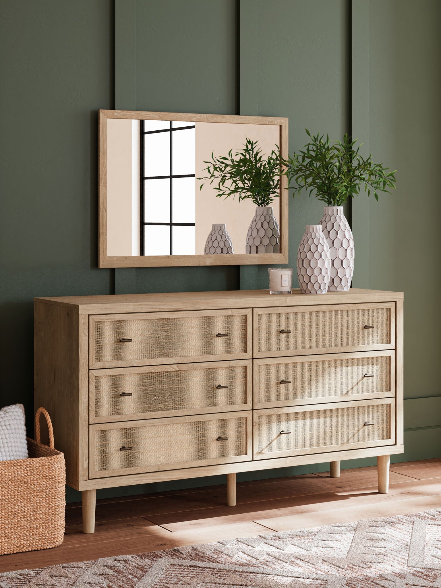 Cielden - Commode et miroir - Deux tons