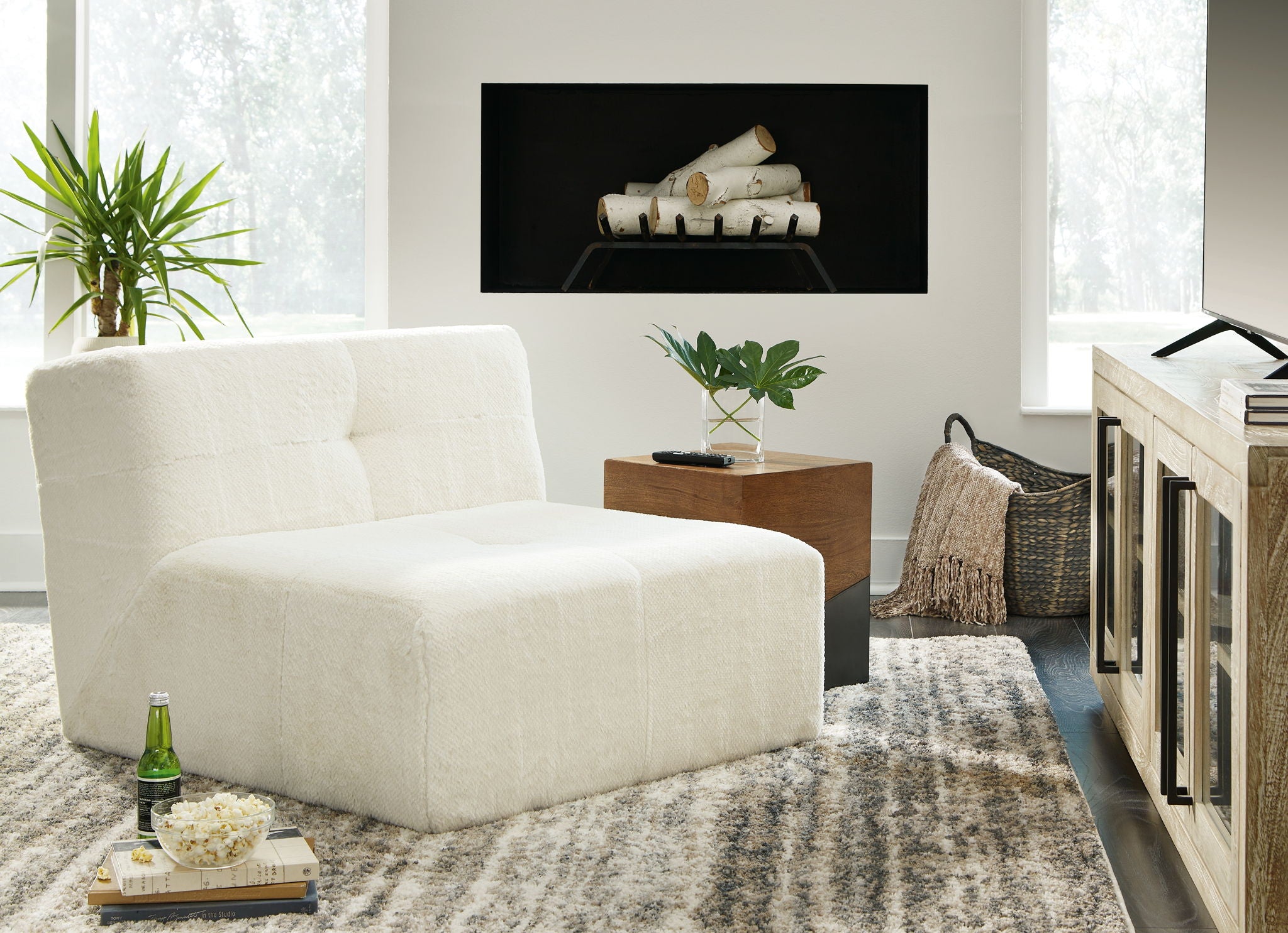 Brettner - Fauteuil d'appoint - Ivoire