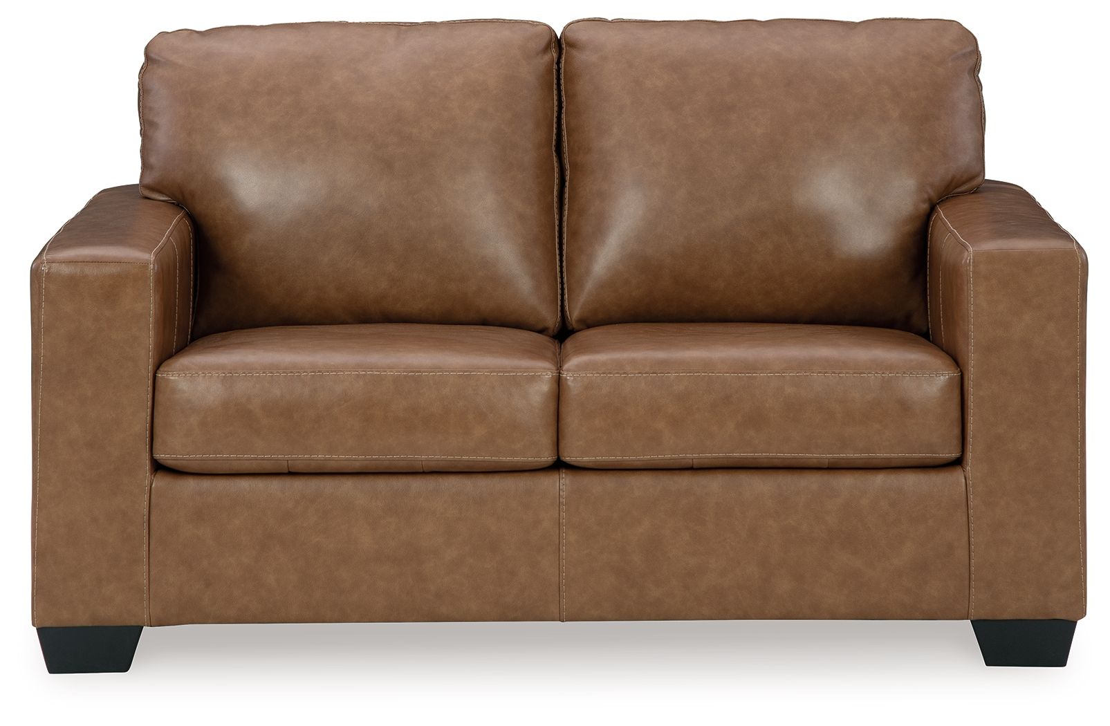 Bolsena - Causeuse - Cuir véritable et synthétique - Caramel