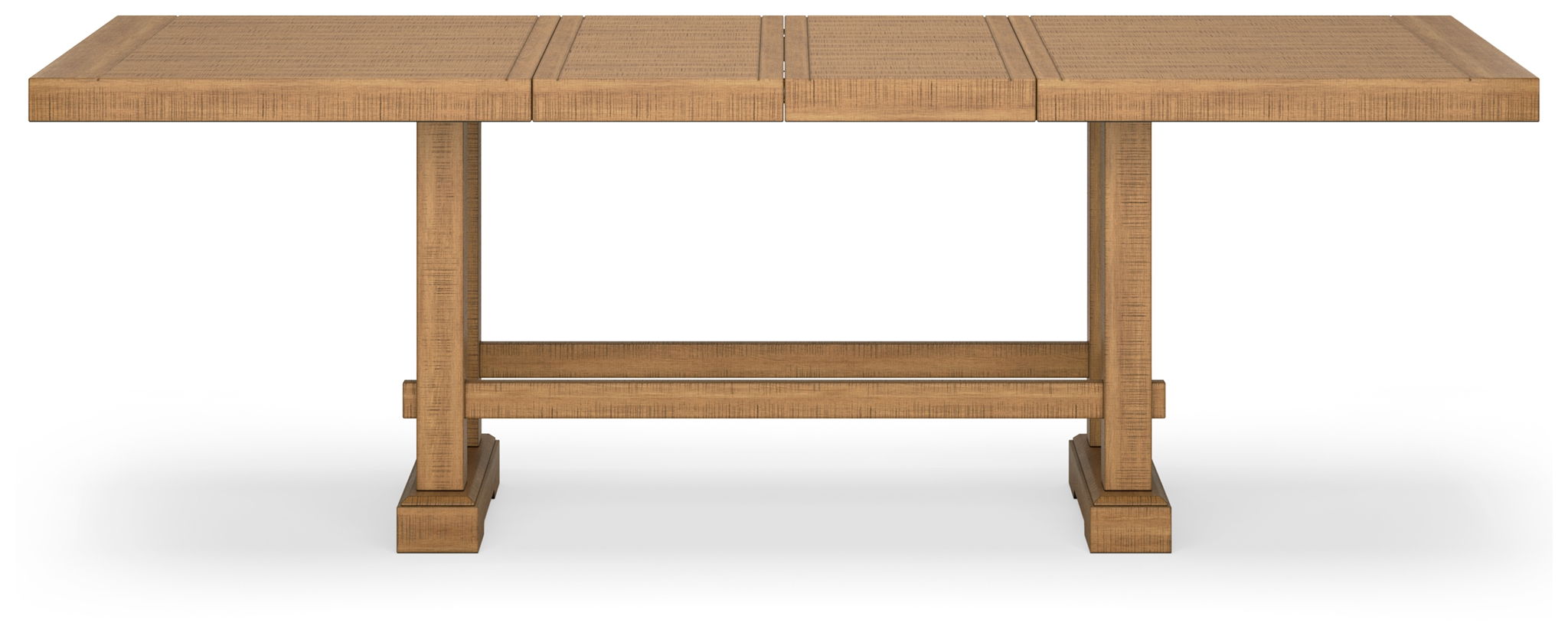 Havonplane - Table à rallonge de comptoir de salle à manger rectangulaire - Marron