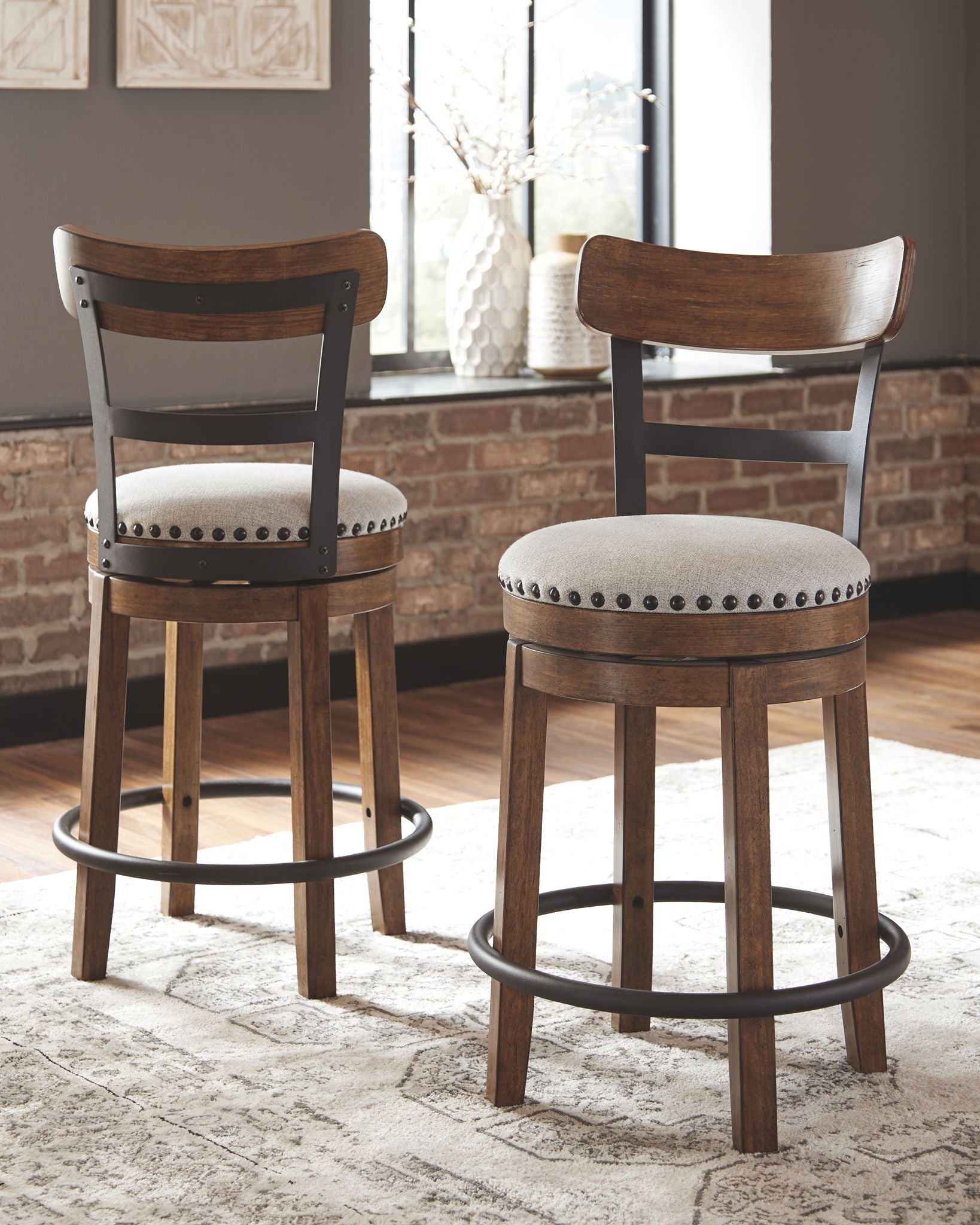 Valebeck - Ensemble table hauteur comptoir