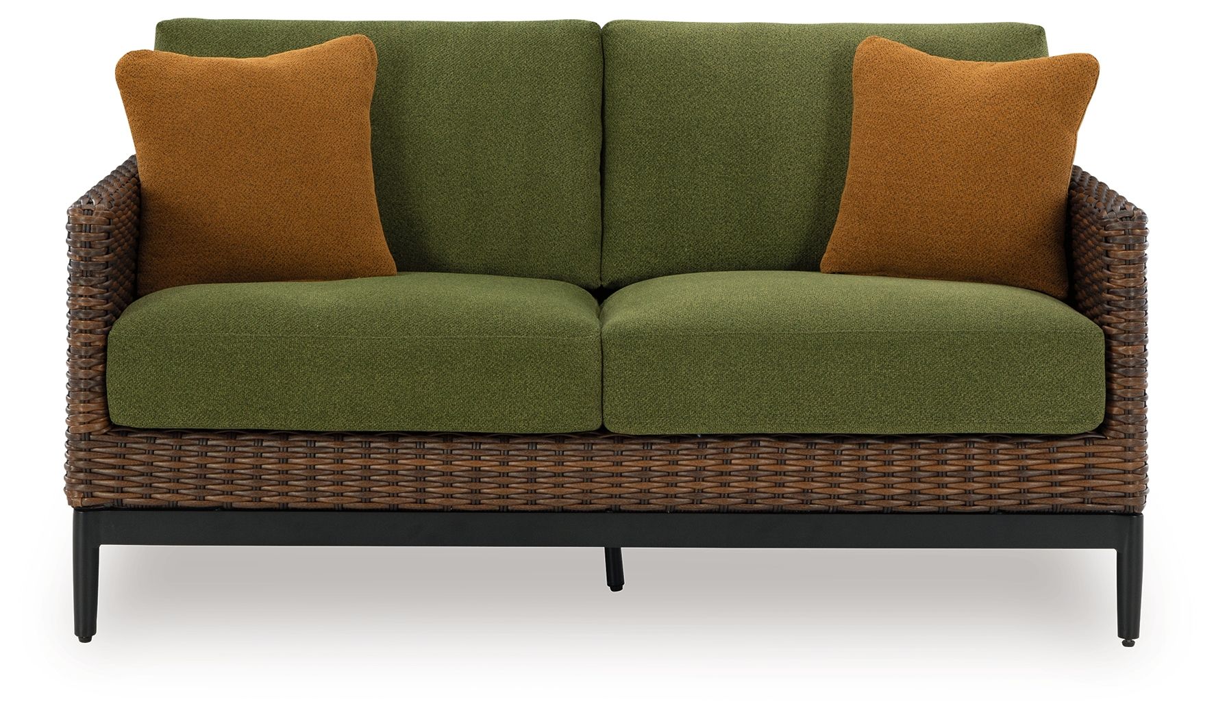 Horizon Hall - Causeuse avec coussin - Marron / Vert