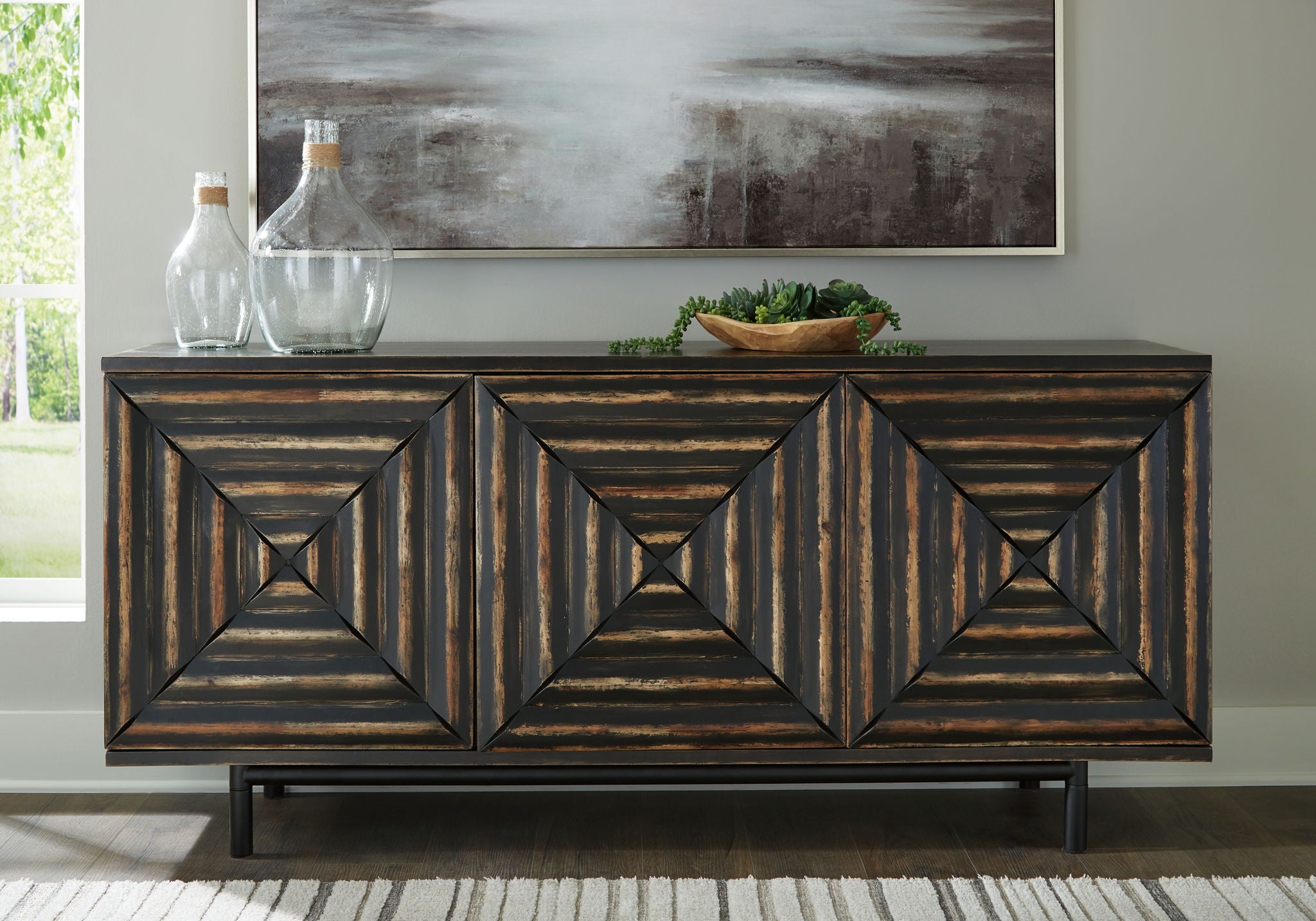 Fair Ridge - Meuble d'appoint - Noir vieilli