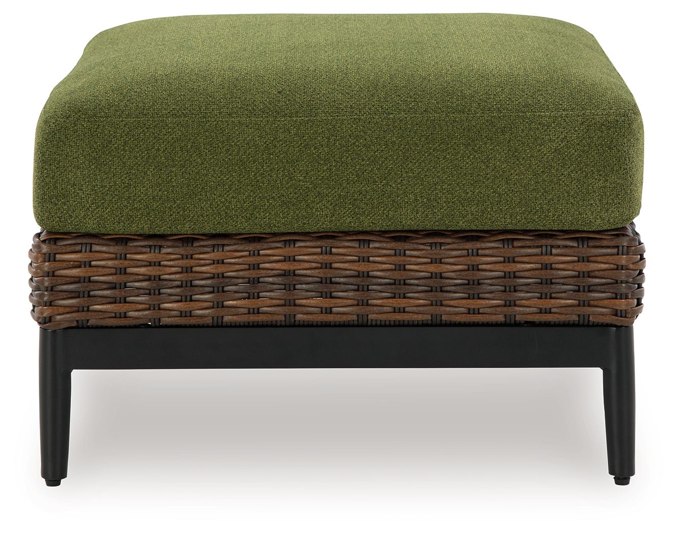 Horizon Hall - Pouf avec coussin - Marron / Vert