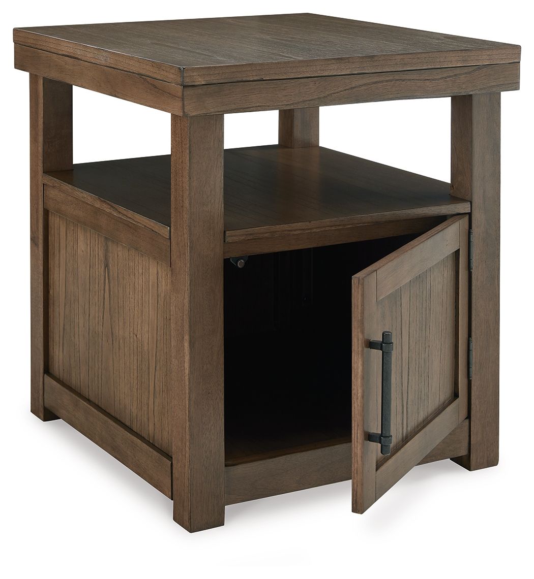 Boardernest - Table d'appoint rectangulaire - Marron