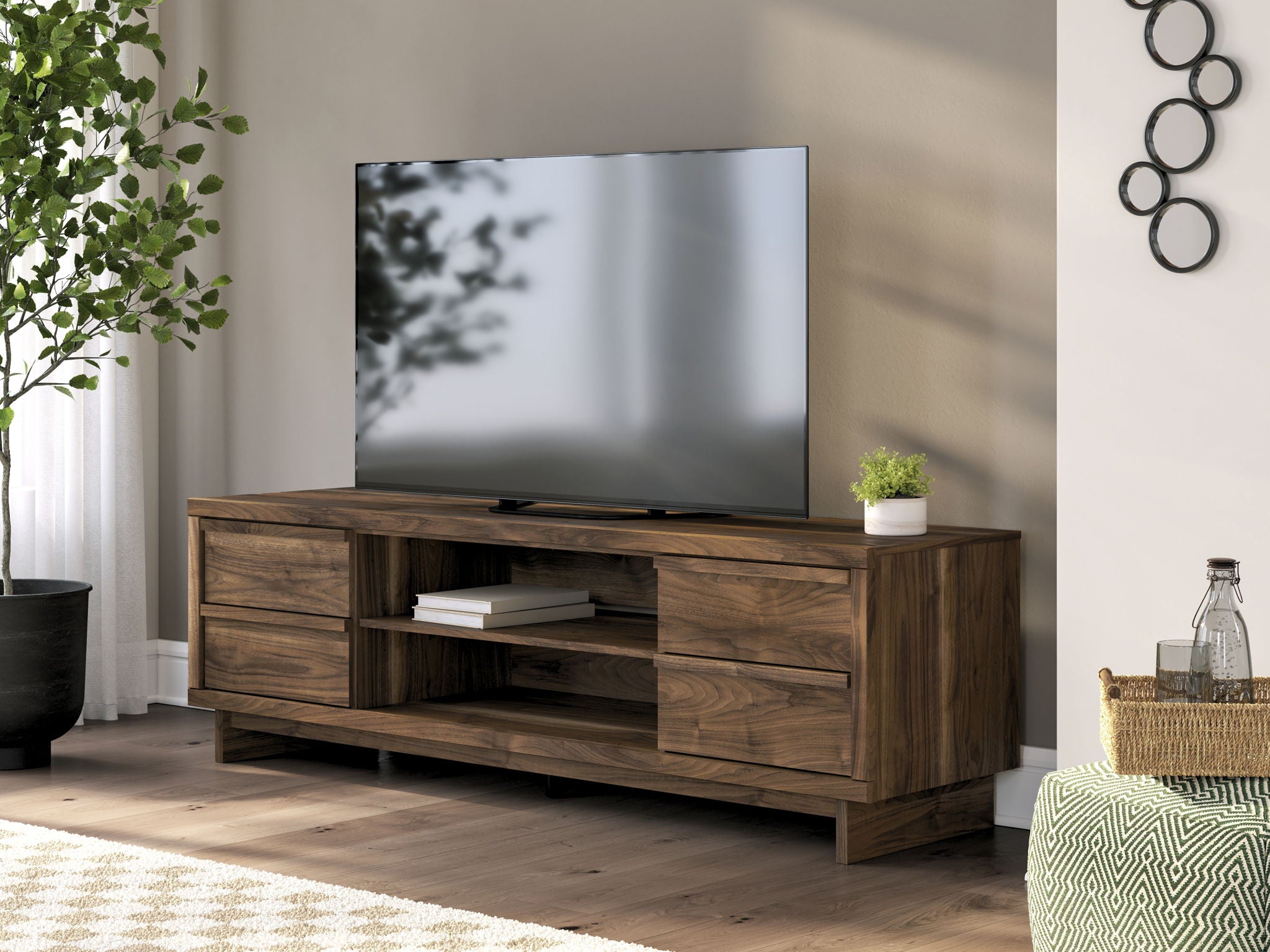 Zadilyn - Meuble TV avec option foyer