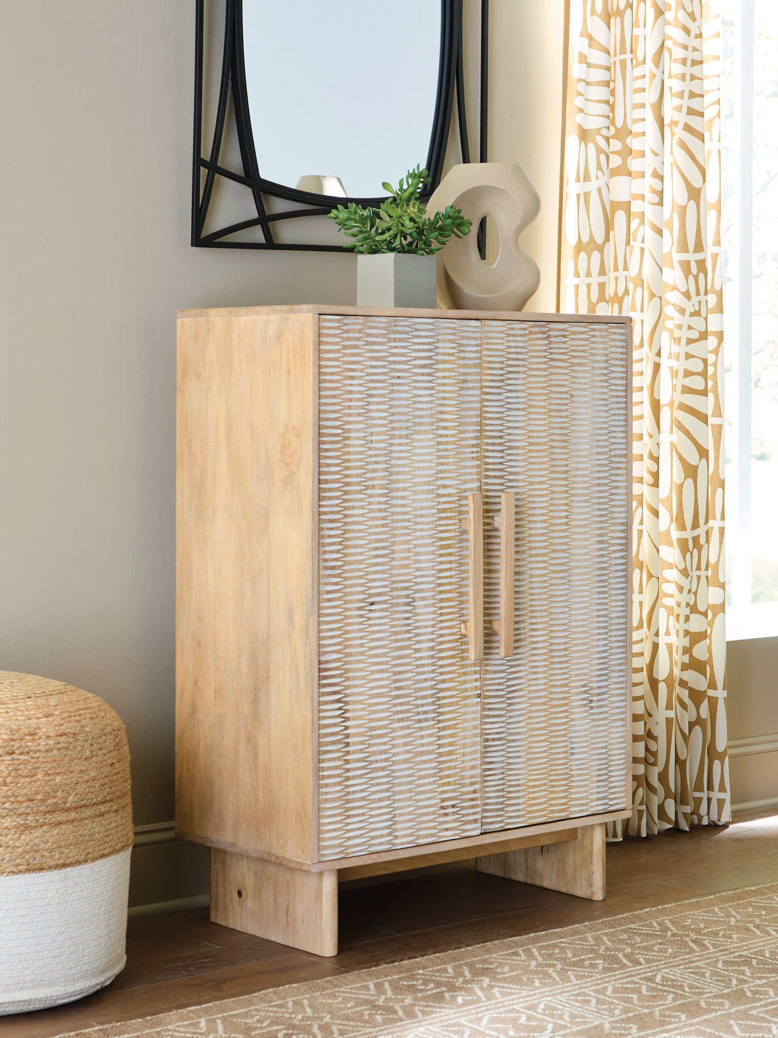 Dallinbury – Meuble d'appoint – Naturel / Blanchi