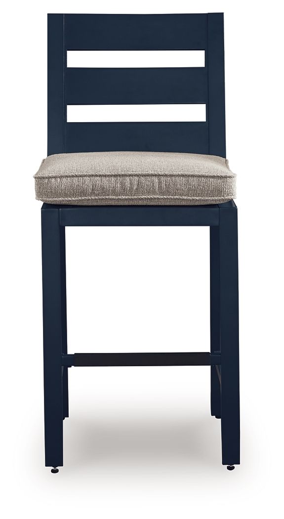 Tabouret de bar East Beach (lot de 2) - Bleu