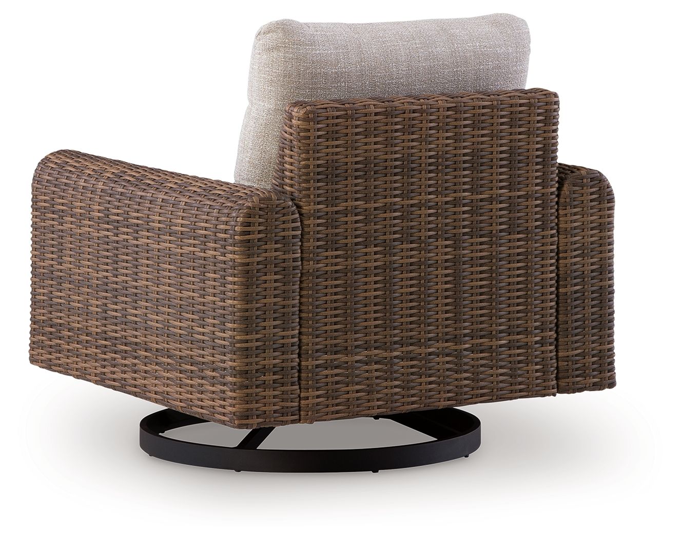 Dolan Creek - Chaise longue pivotante avec coussin - Gris / Marron
