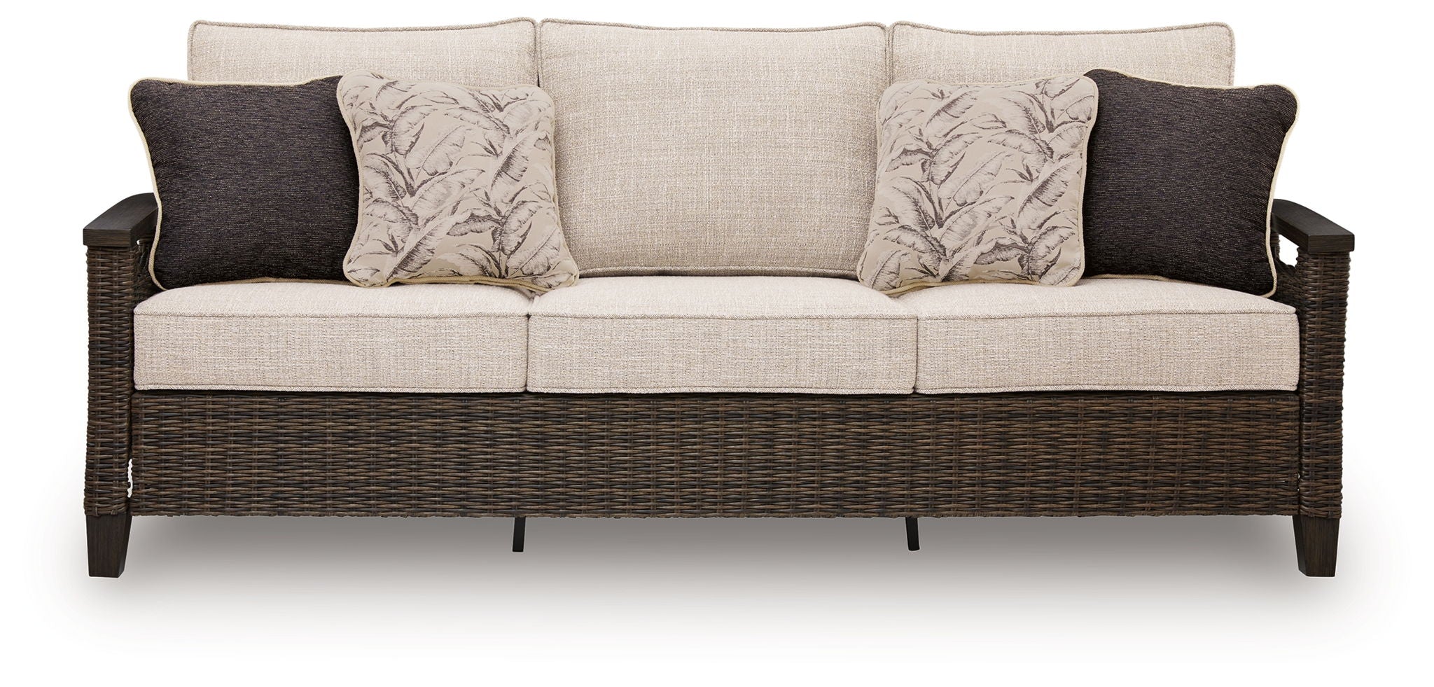 Monterey Point - Canapé avec coussin - Marron foncé