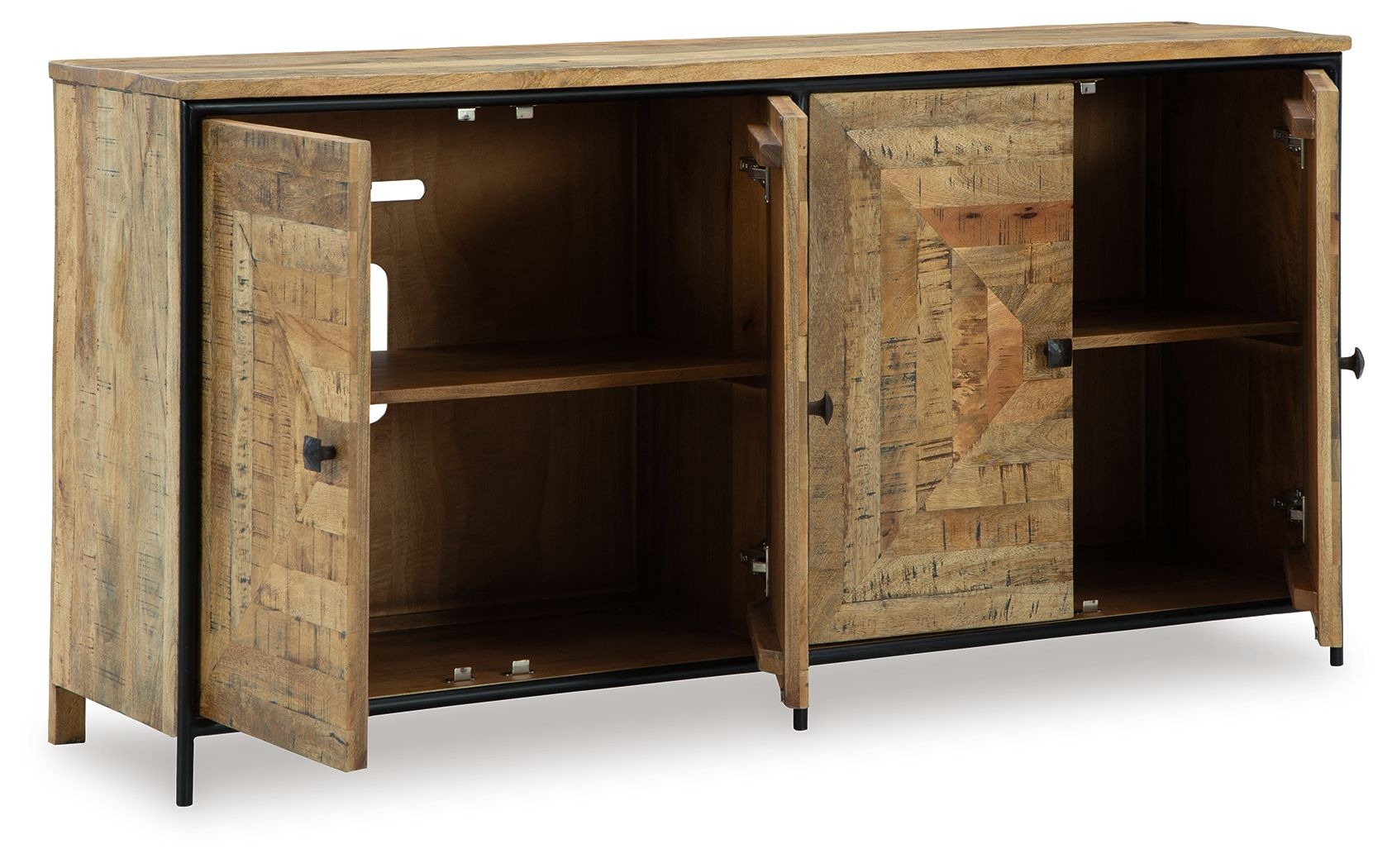 Camney - Meuble d'appoint - Brun / Noir