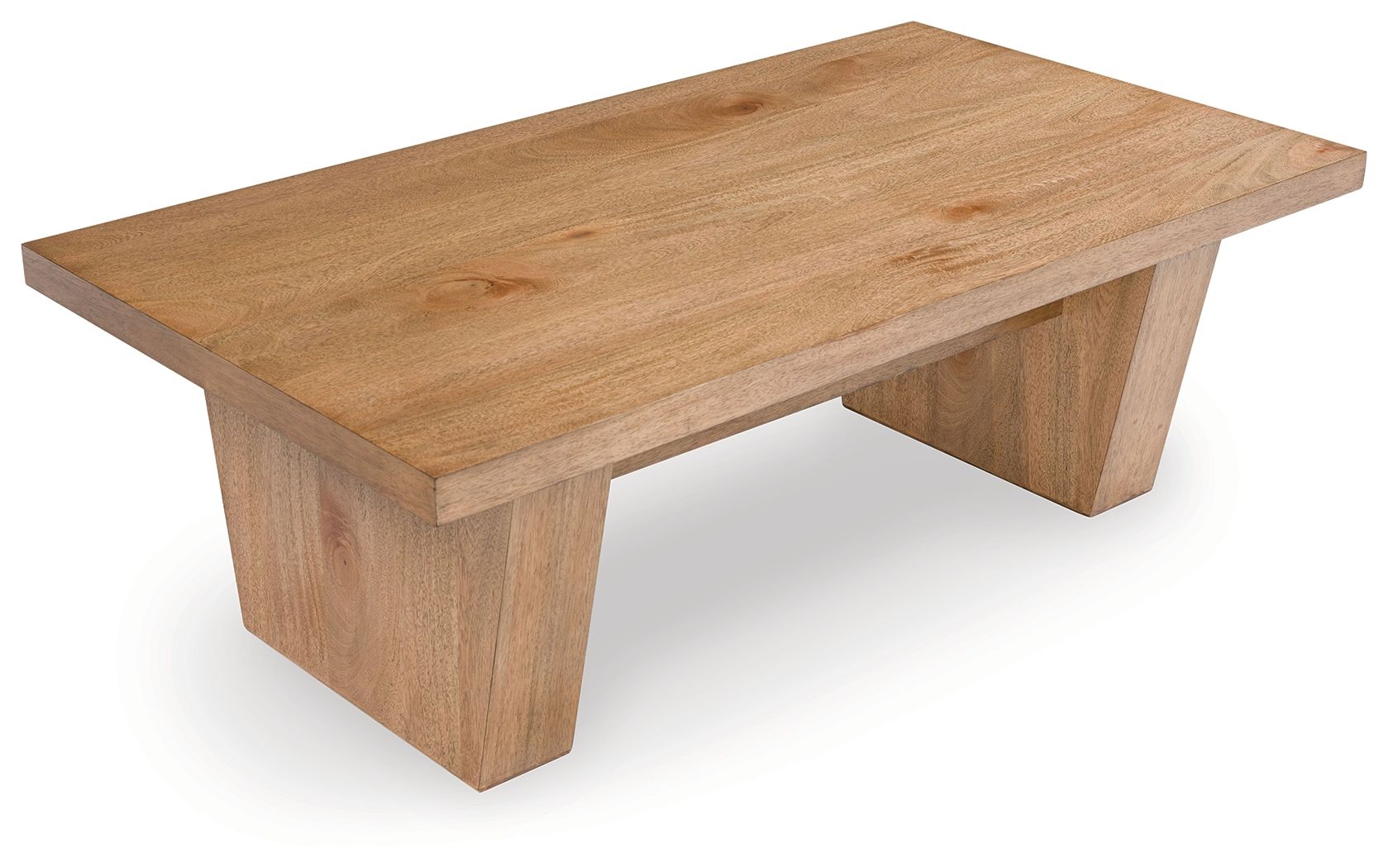 Kristiland - Table Basse Rectangulaire - Marron Clair