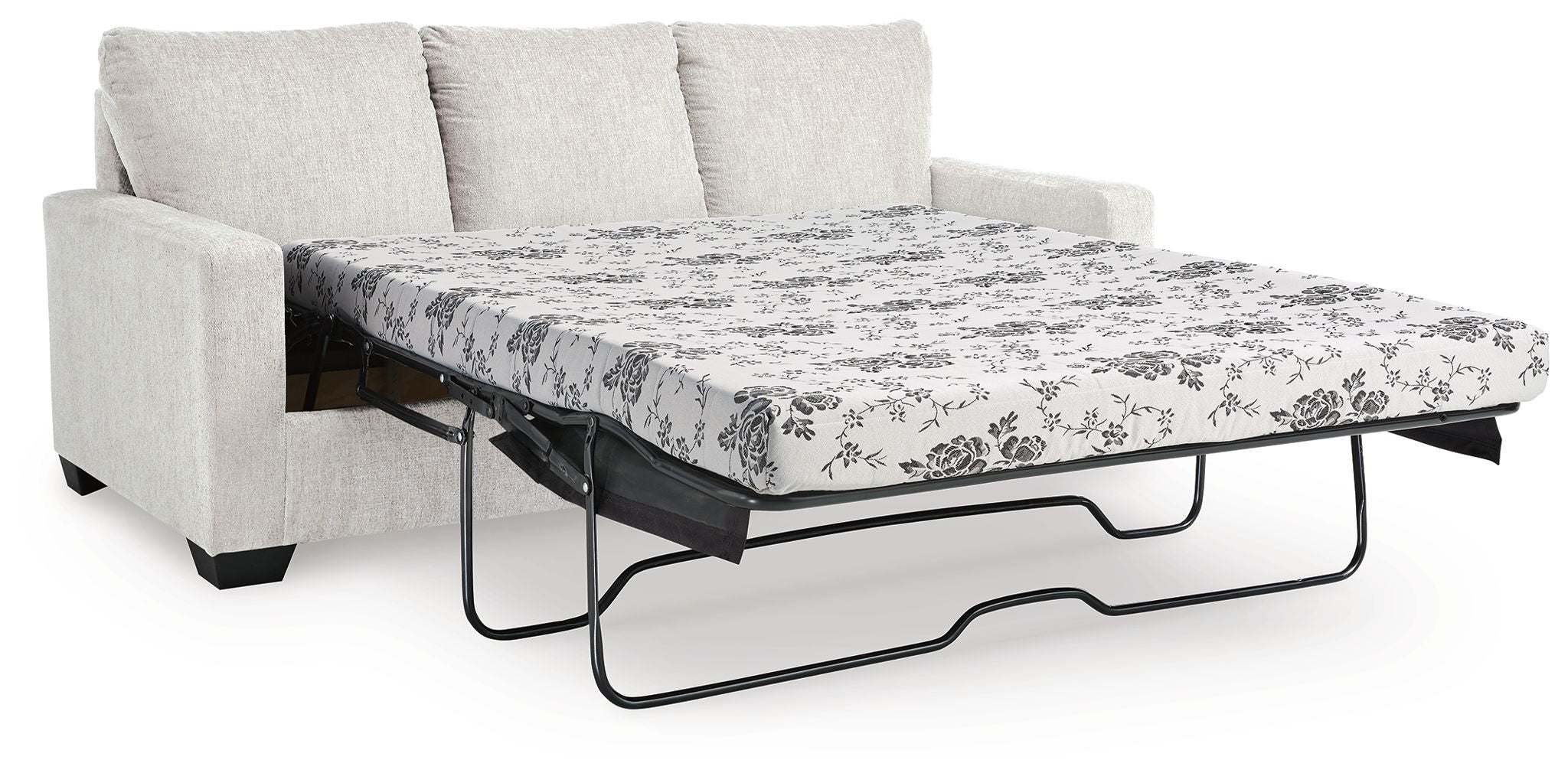 Rannis - Canapé-lit Queen Size - Tissu - Neige