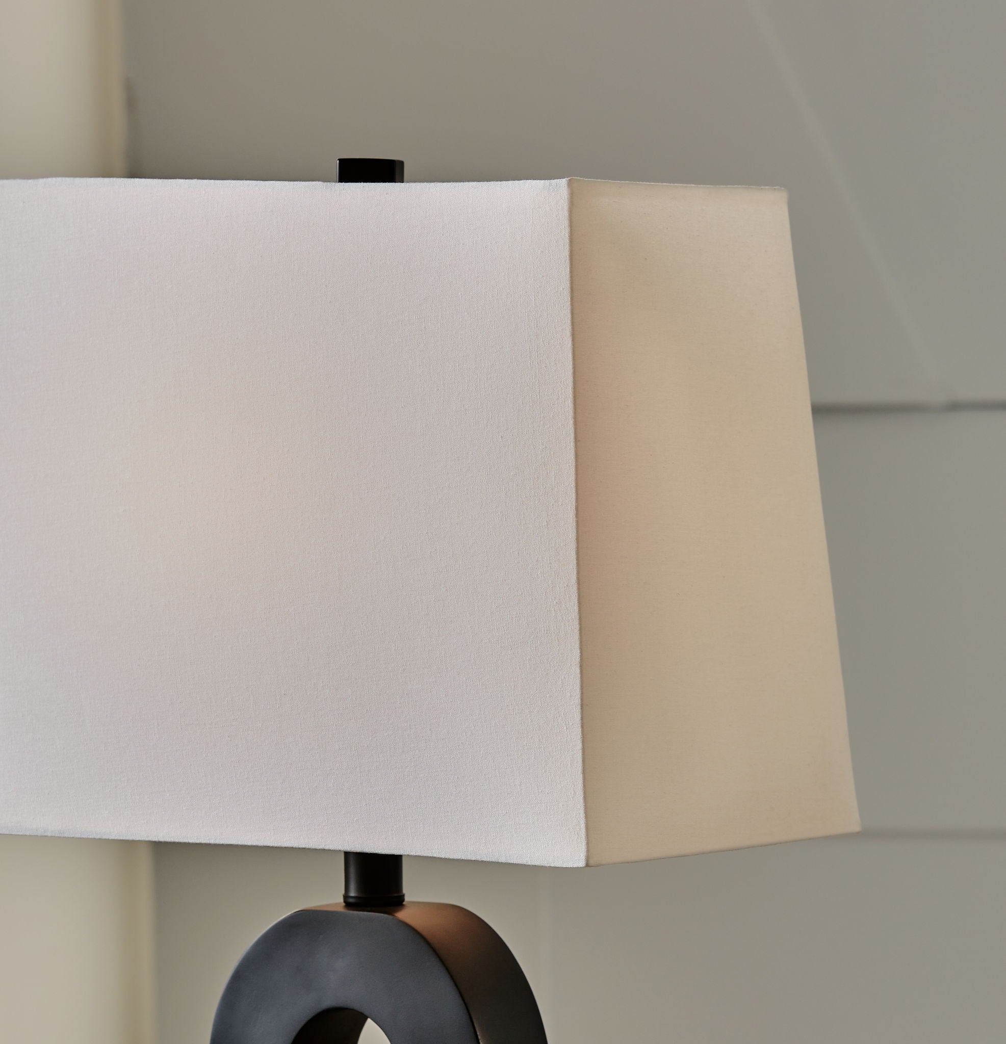 Markellton - Lampes de table Poly (lot de 2) - Noir