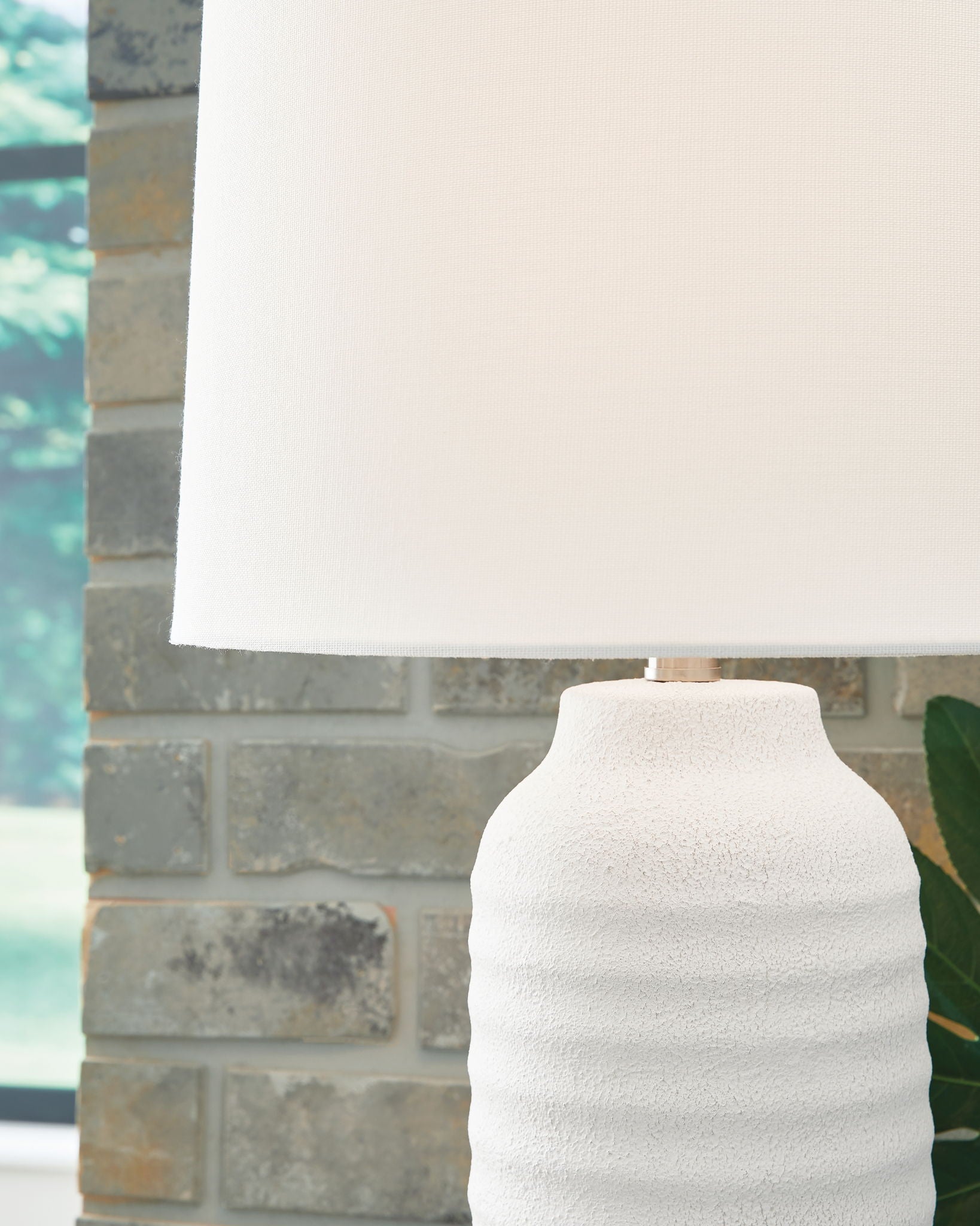 Vauville - Lampe de table Poly (lot de 2) - Blanc