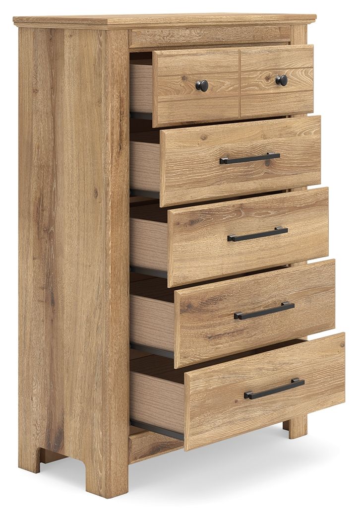 Makidern - Commode à cinq tiroirs