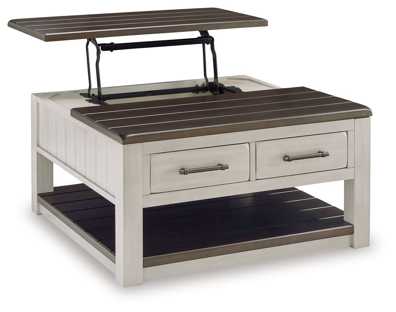 Darborn - Table basse relevable - Gris / Marron