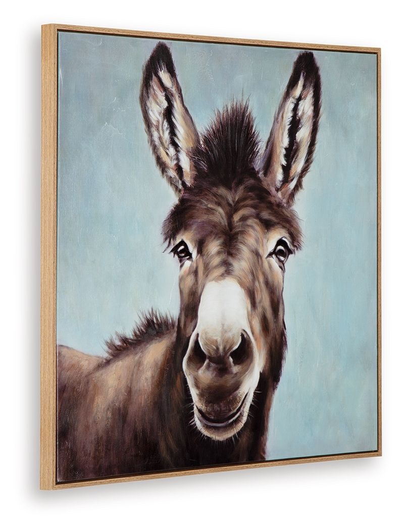 Landerton - Art mural - Marron / Bleu / Blanc