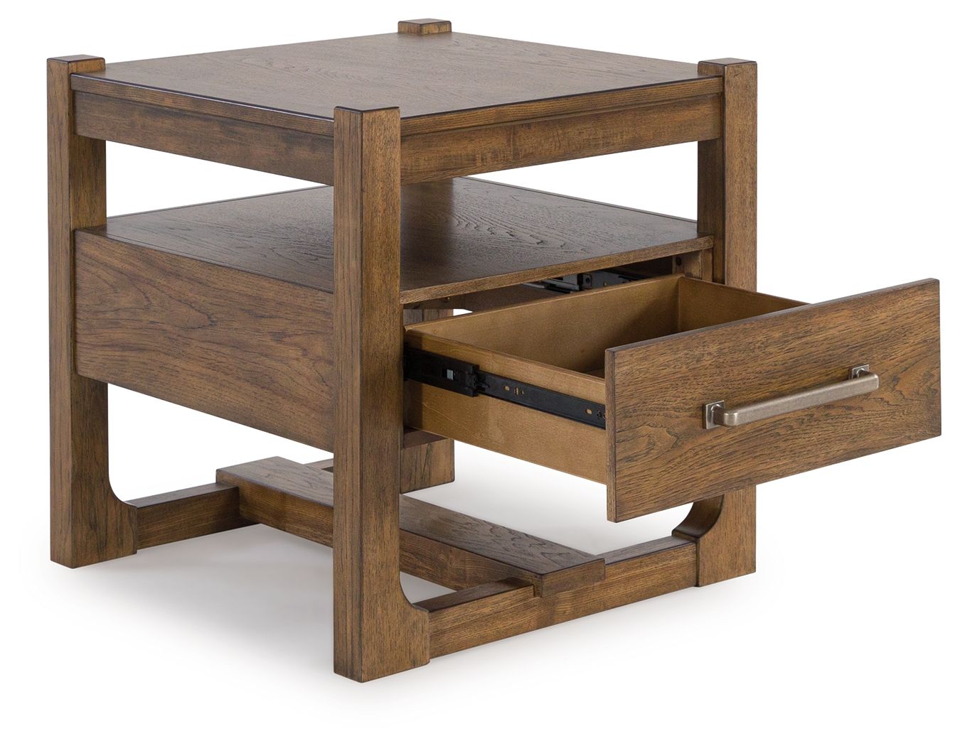 Cabalynn - Table d'appoint carrée - Brun clair