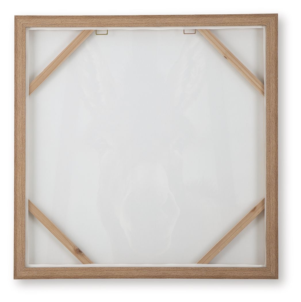 Landerton - Art mural - Marron / Bleu / Blanc