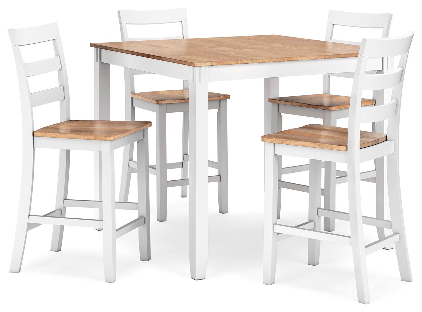 Gesthaven - Ensemble Table Haute et Chaises de Salle à Manger