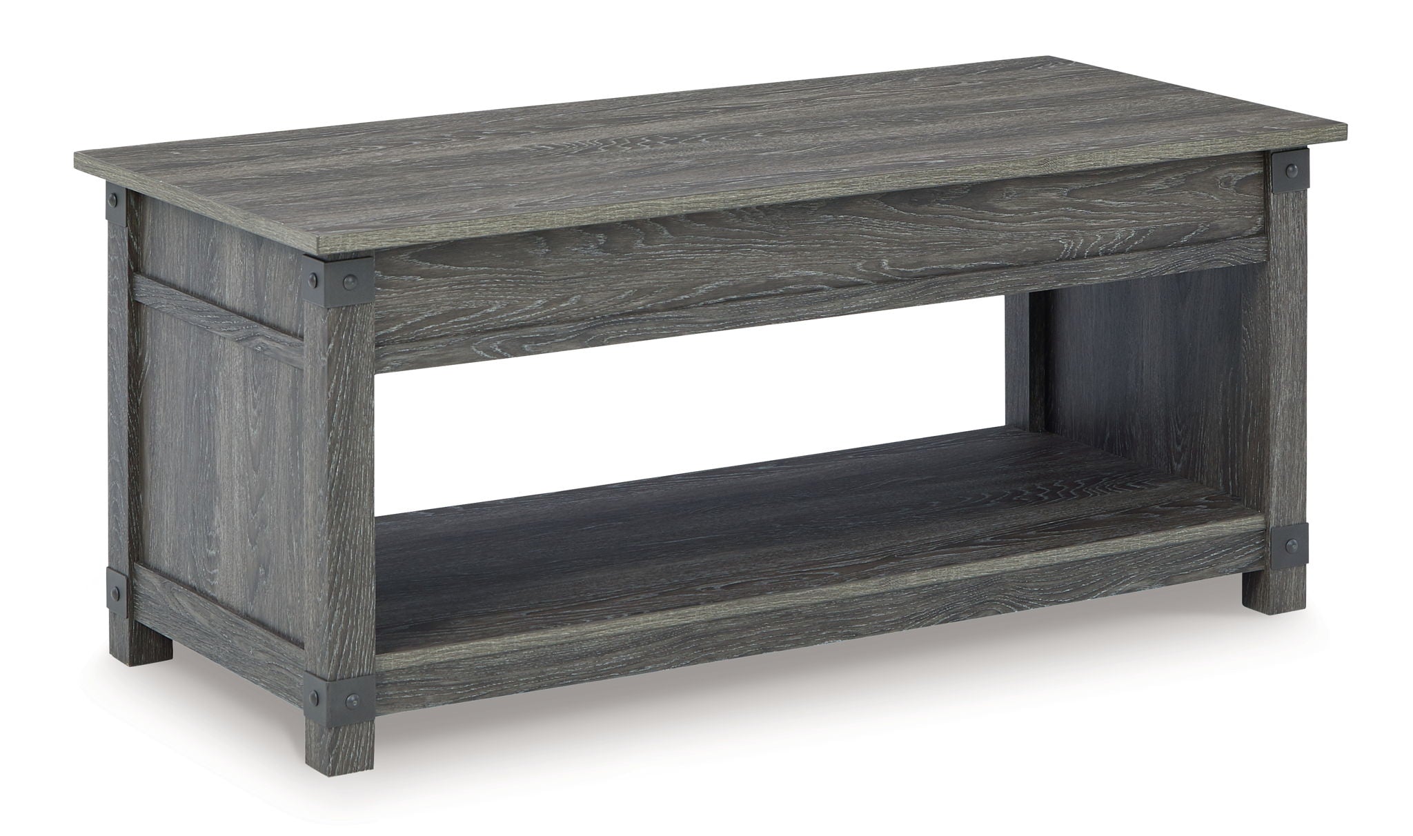 Freedan - 3 mcx - Table basse, 2 tables de bout - Brun grisâtre